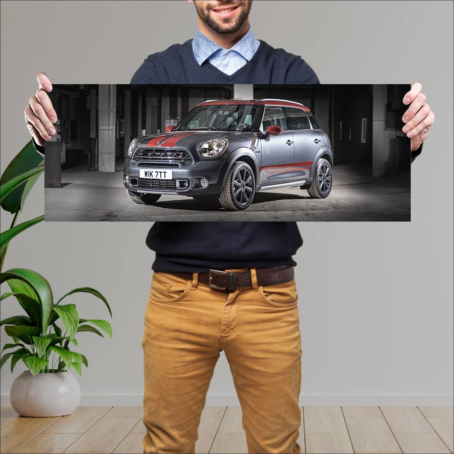 Cuadro grande 30x80cm 2015 mini cooper s countryma 234 Mini