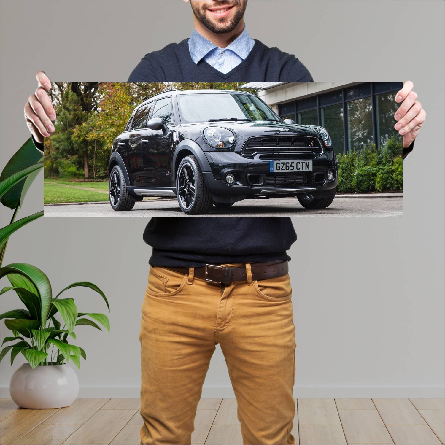 Cuadro grande 30x80cm 2015 mini cooper s countryma 235 Mini