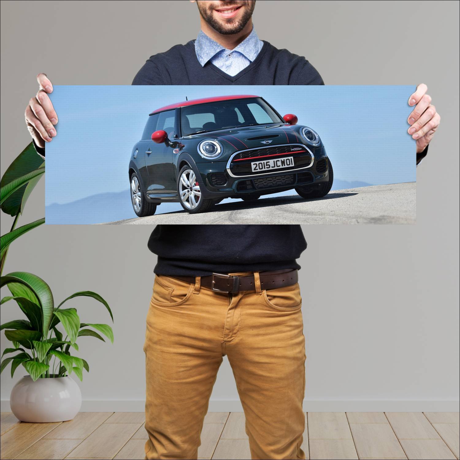 Cuadro grande 30x80cm 2015 mini john cooper works 237 Mini