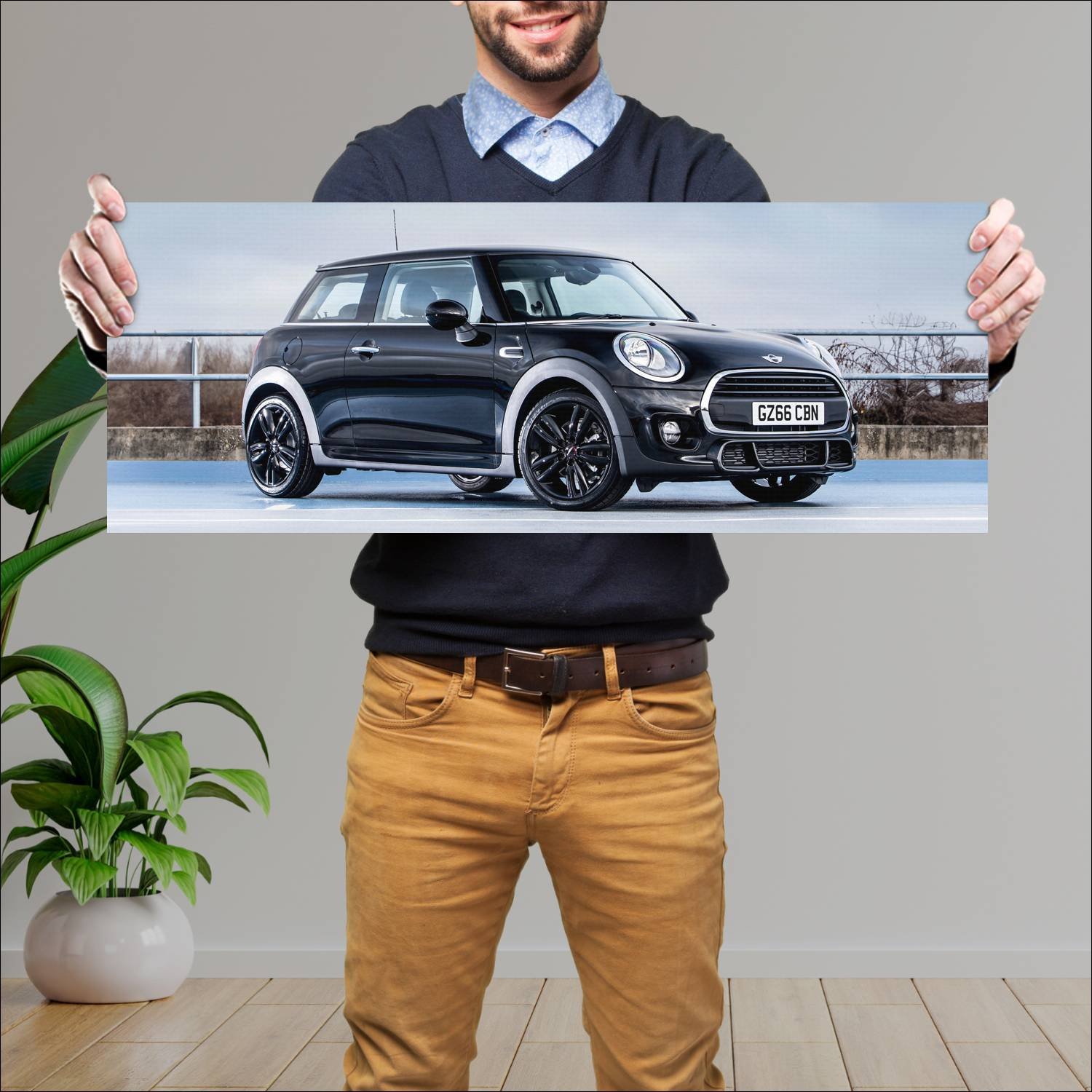 Cuadro grande 30x80cm 2015 mini one jcw package 3 248 Mini