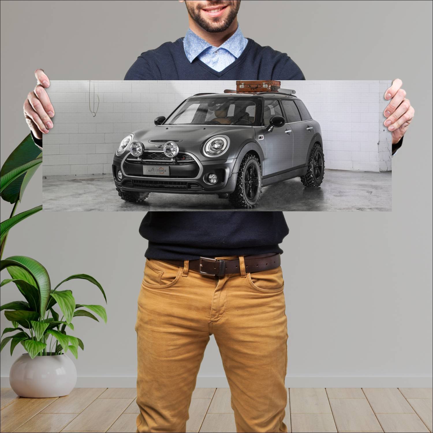 Cuadro grande 30x80cm 2016 mini clubman all4 scram 250 Mini