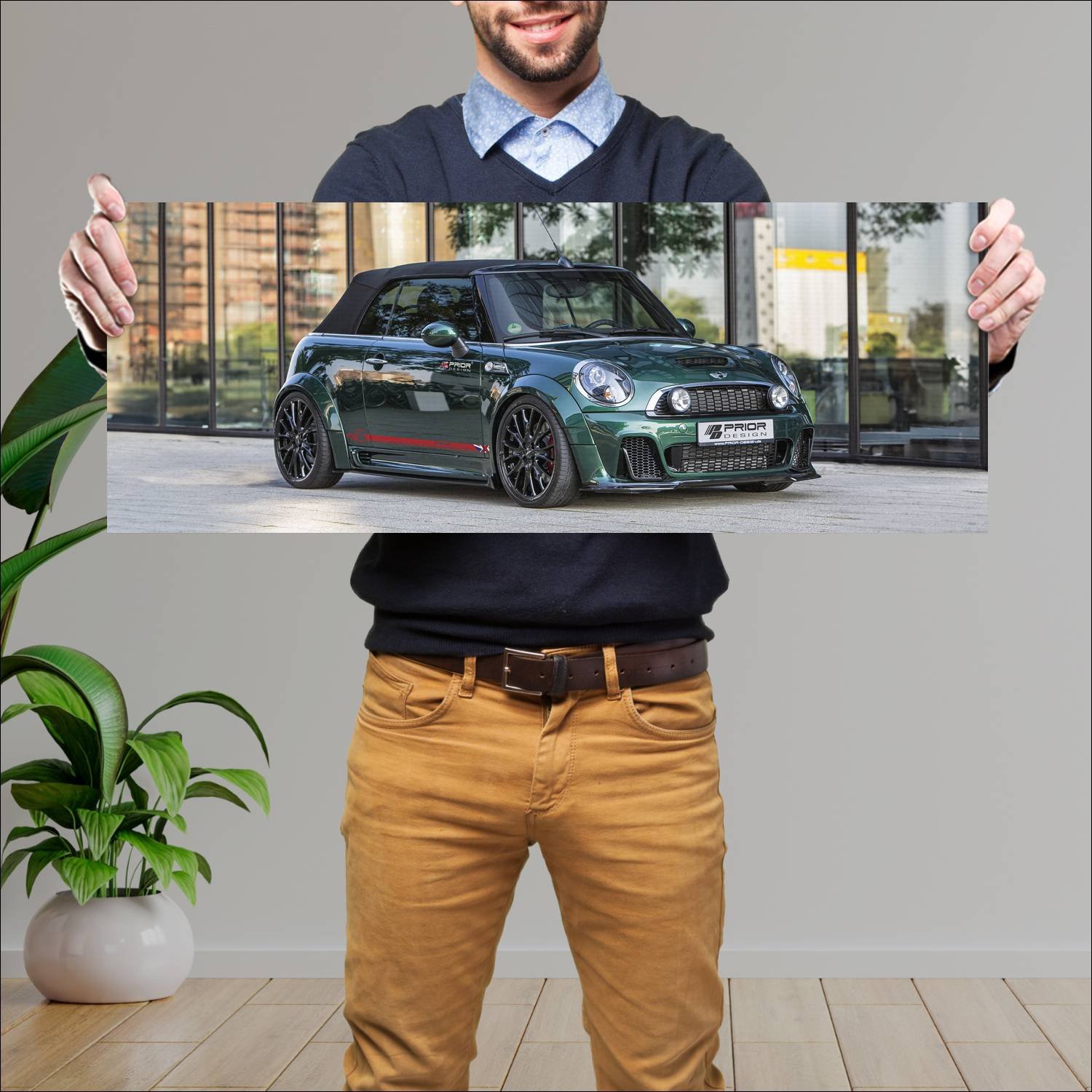 Cuadro grande 30x80cm 2016 mini cooper s cabrio pd 256 Mini