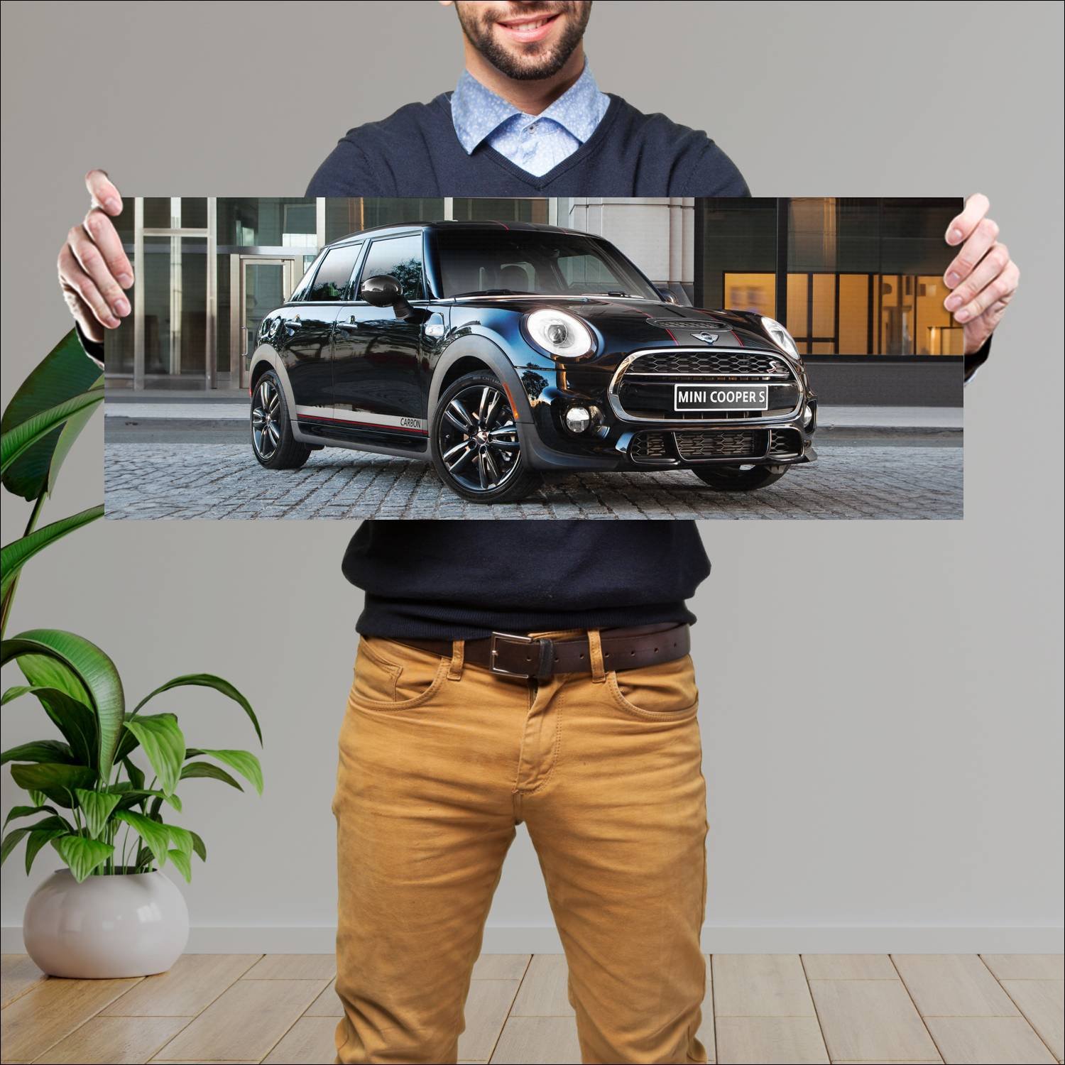 Cuadro grande 30x80cm 2016 mini cooper s carbon ed 257 Mini