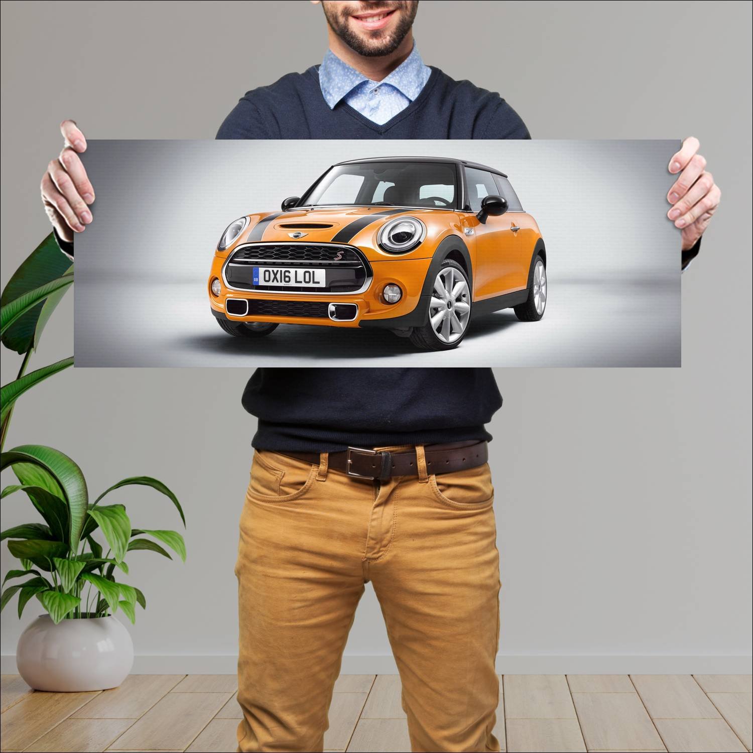 Cuadro grande 30x80cm 2016 mini cooper s scissor d 262 Mini