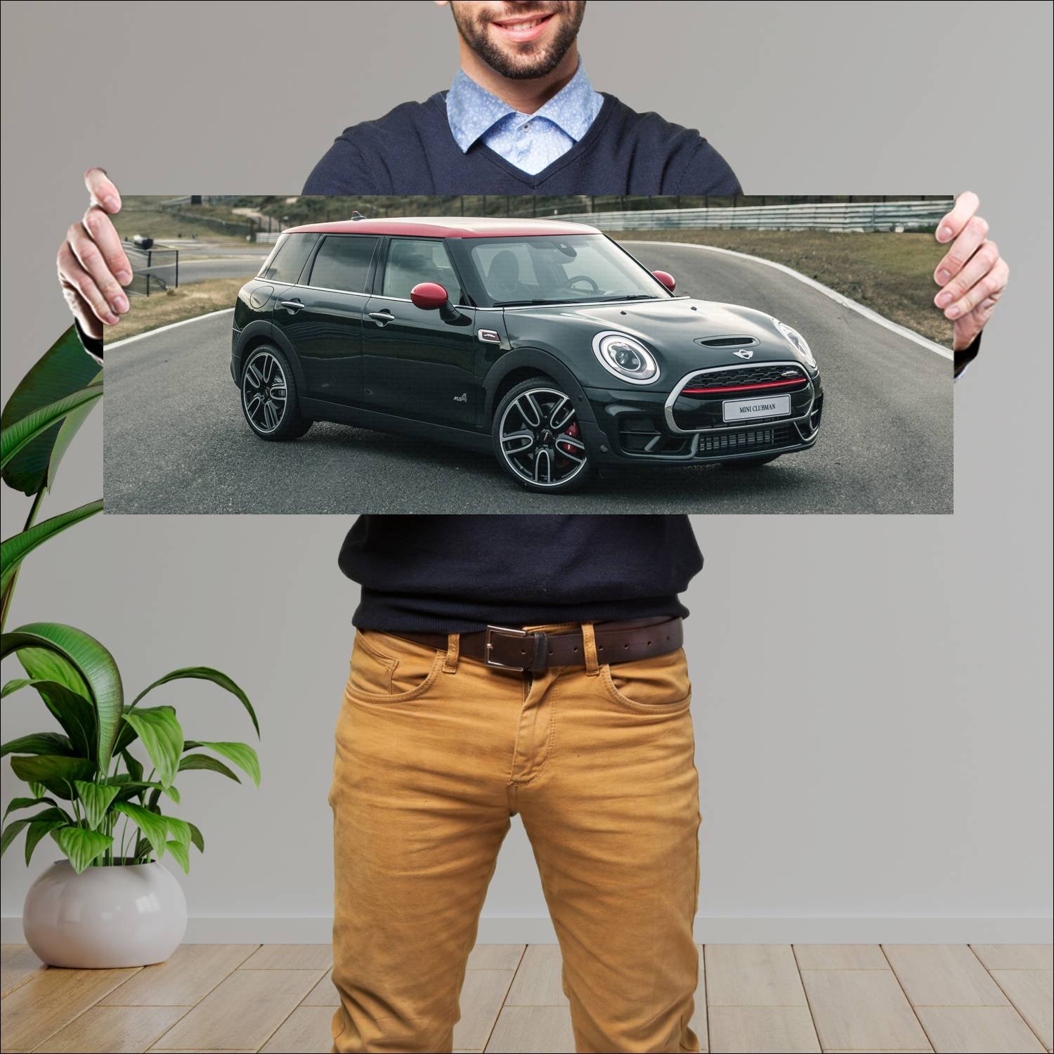 Cuadro grande 30x80cm 2016 mini john cooper works 273 Mini