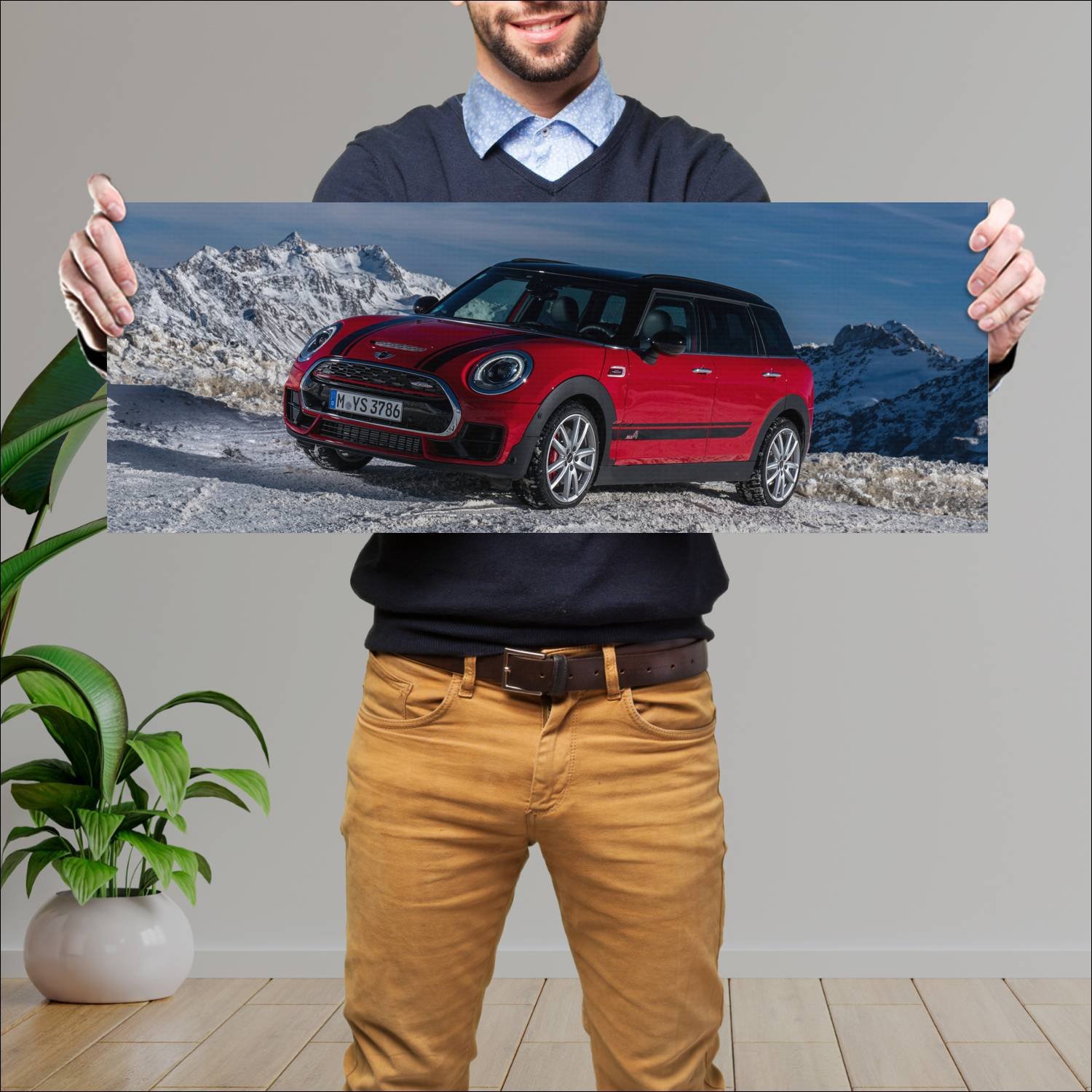 Cuadro grande 30x80cm 2016 mini john cooper works 274 Mini