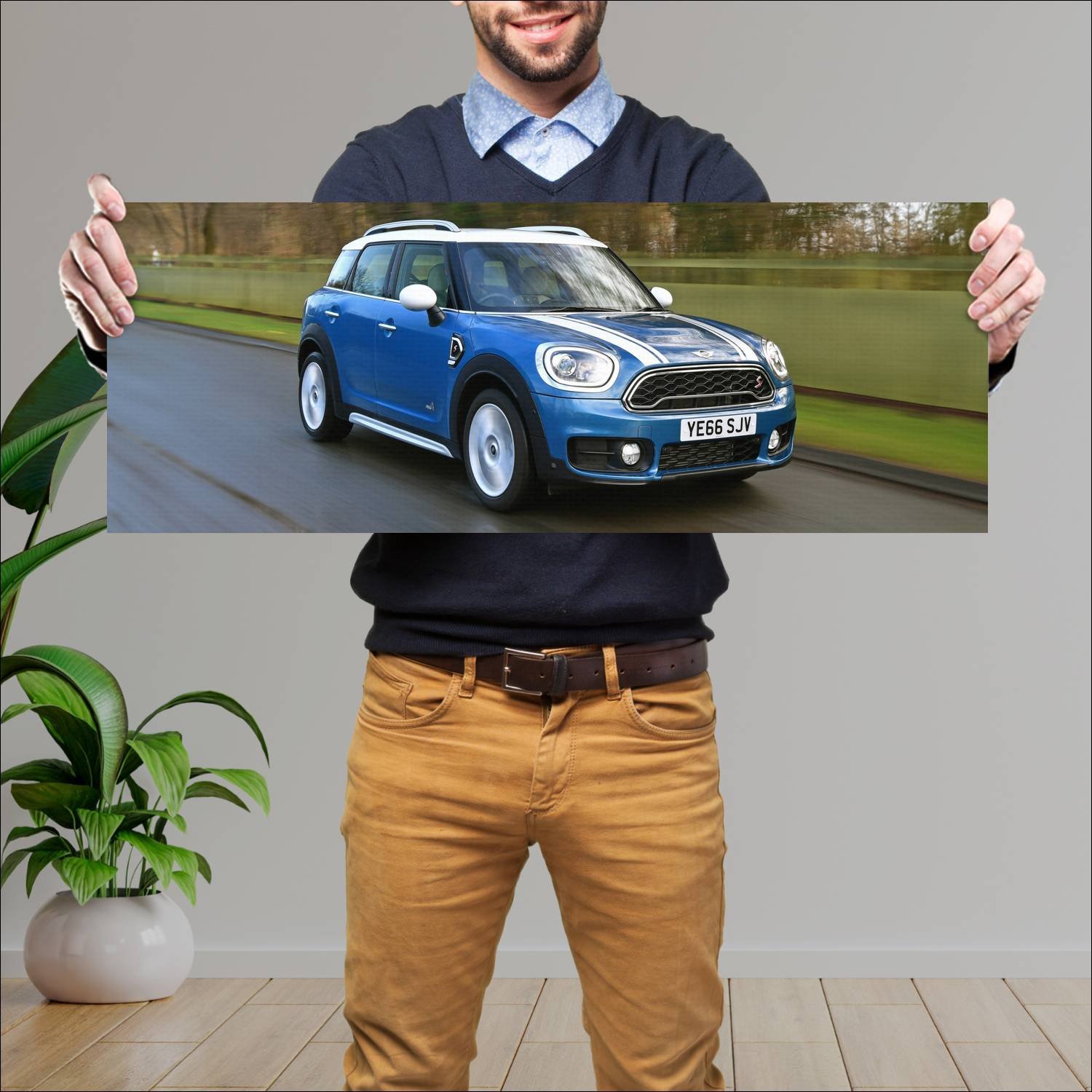 Cuadro grande 30x80cm 2017 mini cooper s countryma 300 Mini