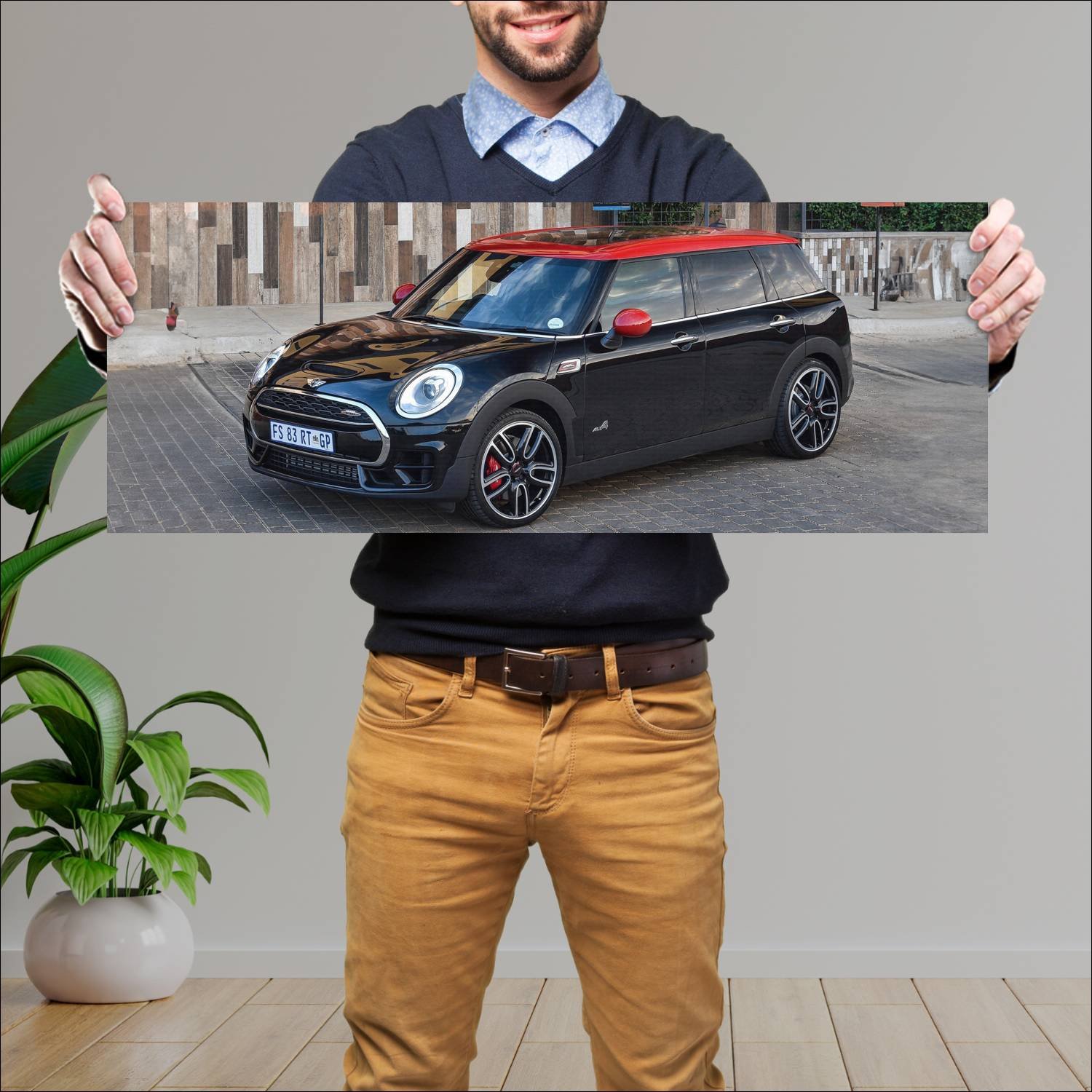 Cuadro grande 30x80cm 2017 mini john cooper works 306 Mini