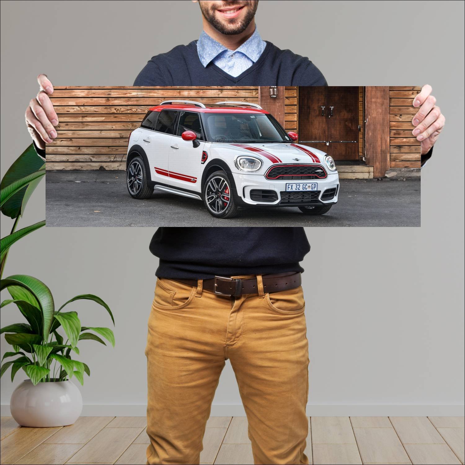 Cuadro grande 30x80cm 2017 mini john cooper works 309 Mini