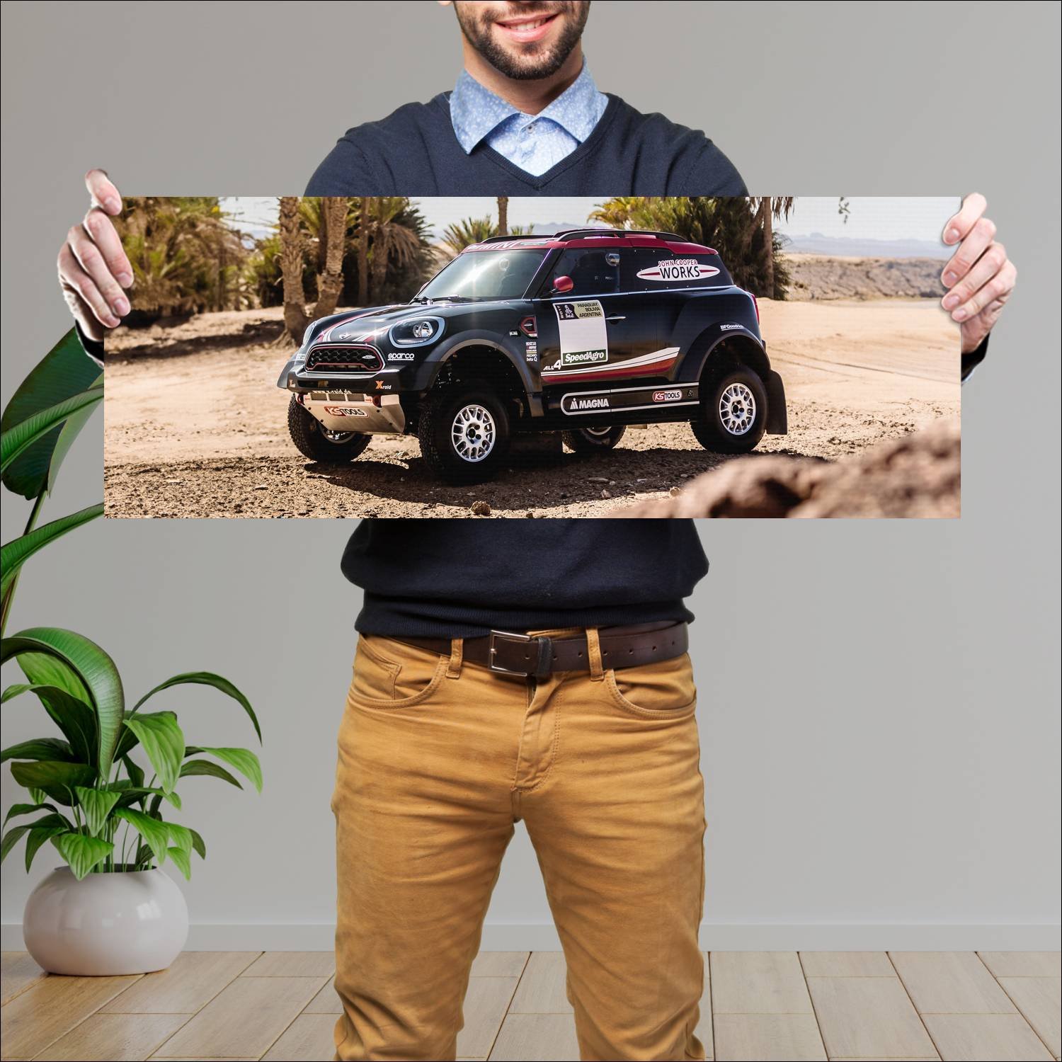 Cuadro grande 30x80cm 2017 mini john cooper works 312 Mini