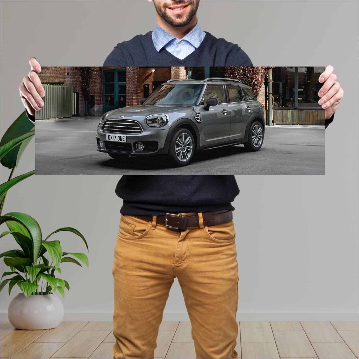 Cuadro grande 30x80cm 2017 mini one countryman 658 313 Mini