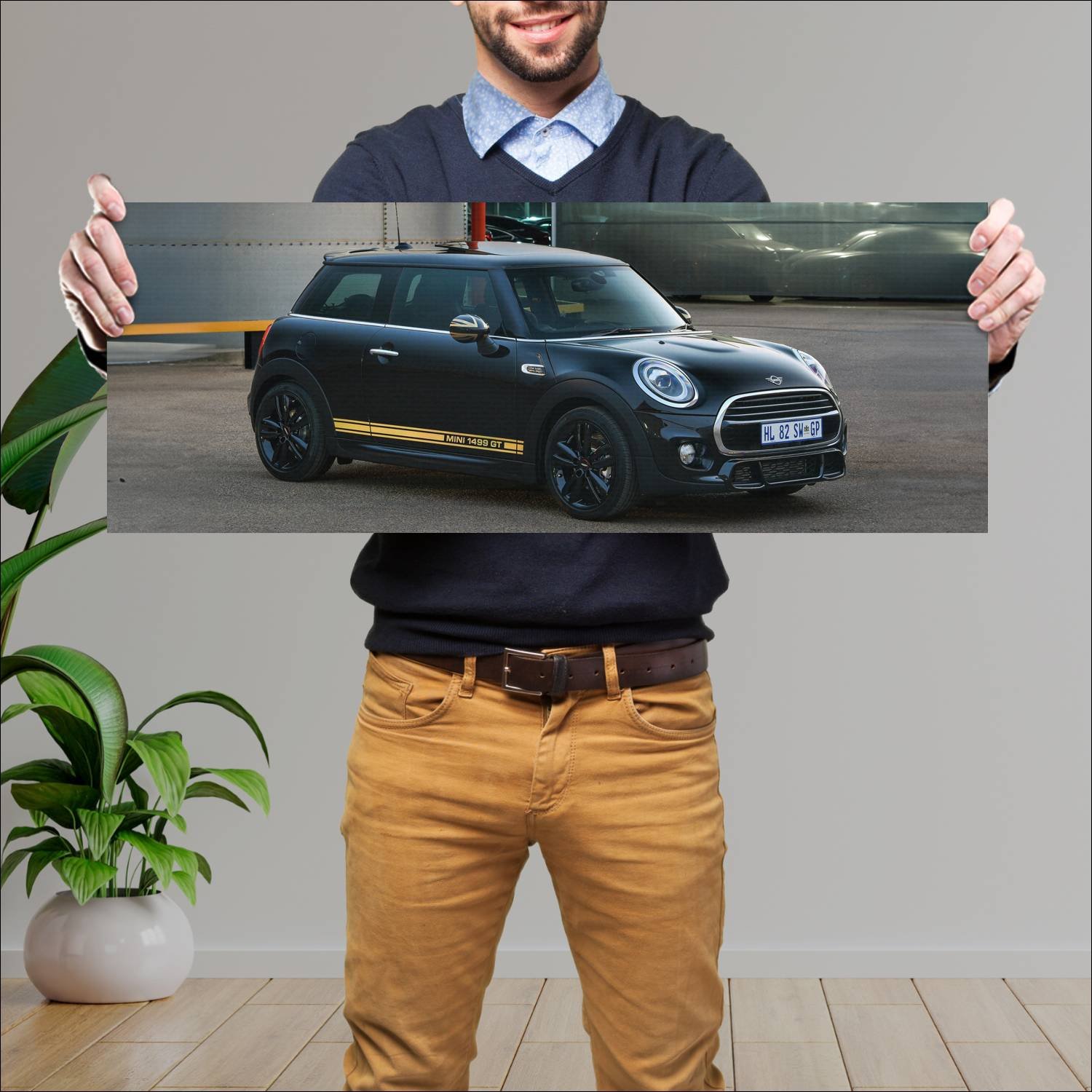 Cuadro grande 30x80cm 2018 mini cooper 1499 gt 3 d 315 Mini