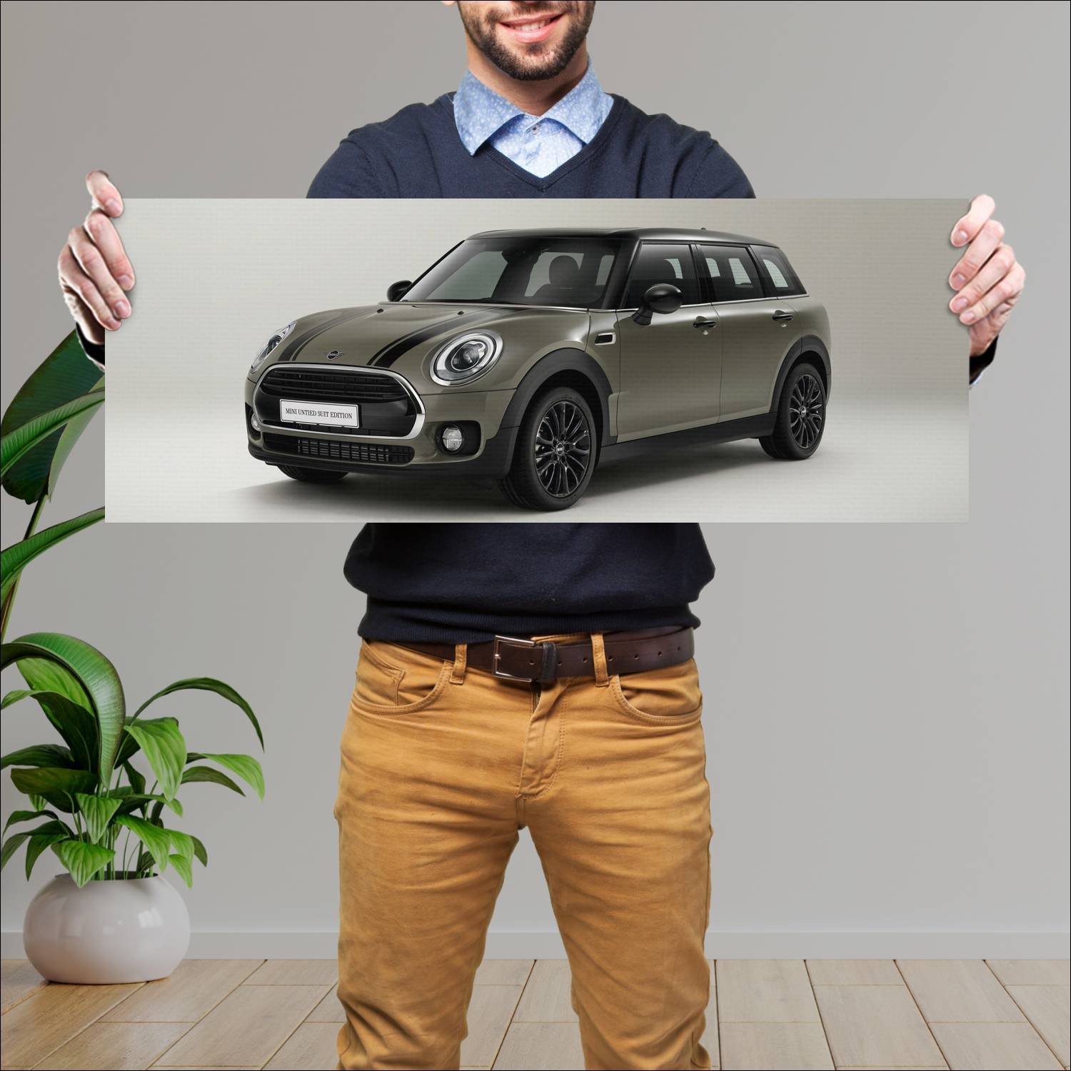 Cuadro grande 30x80cm 2018 mini cooper clubman unt 317 Mini