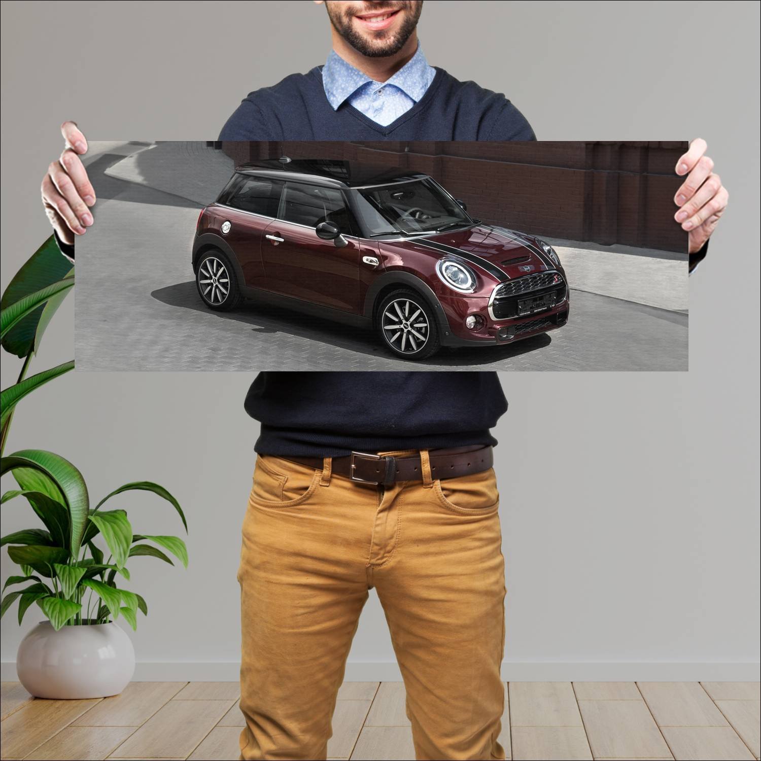 Cuadro grande 30x80cm 2018 mini cooper s collectio 326 Mini