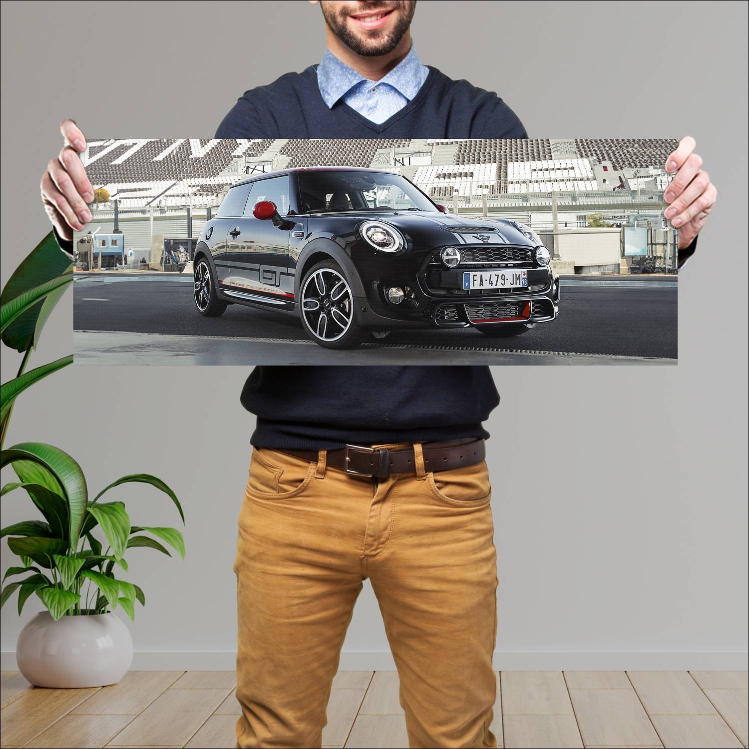 Cuadro grande 30x80cm 2018 mini cooper s gt editio 330 Mini