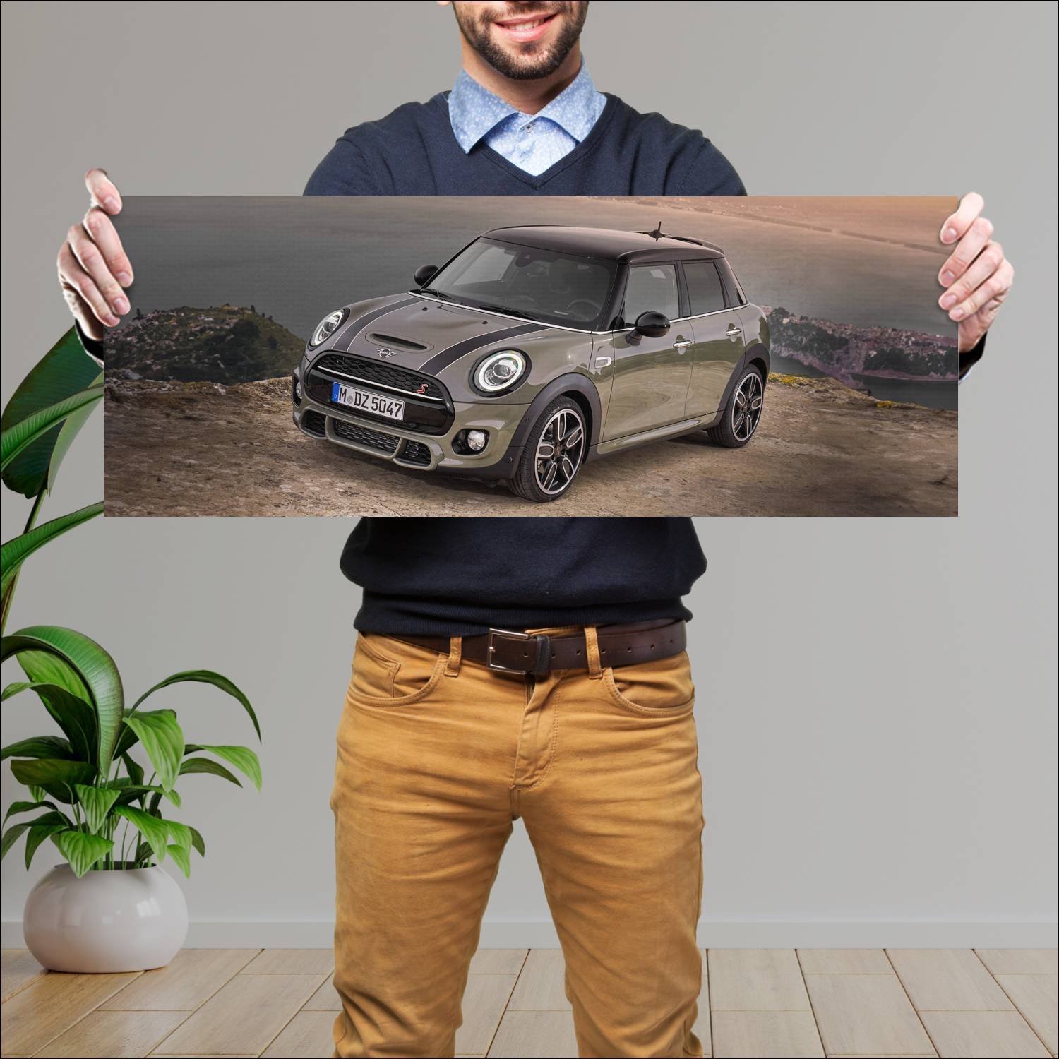 Cuadro grande 30x80cm 2018 mini cooper s jcw packa 333 Mini