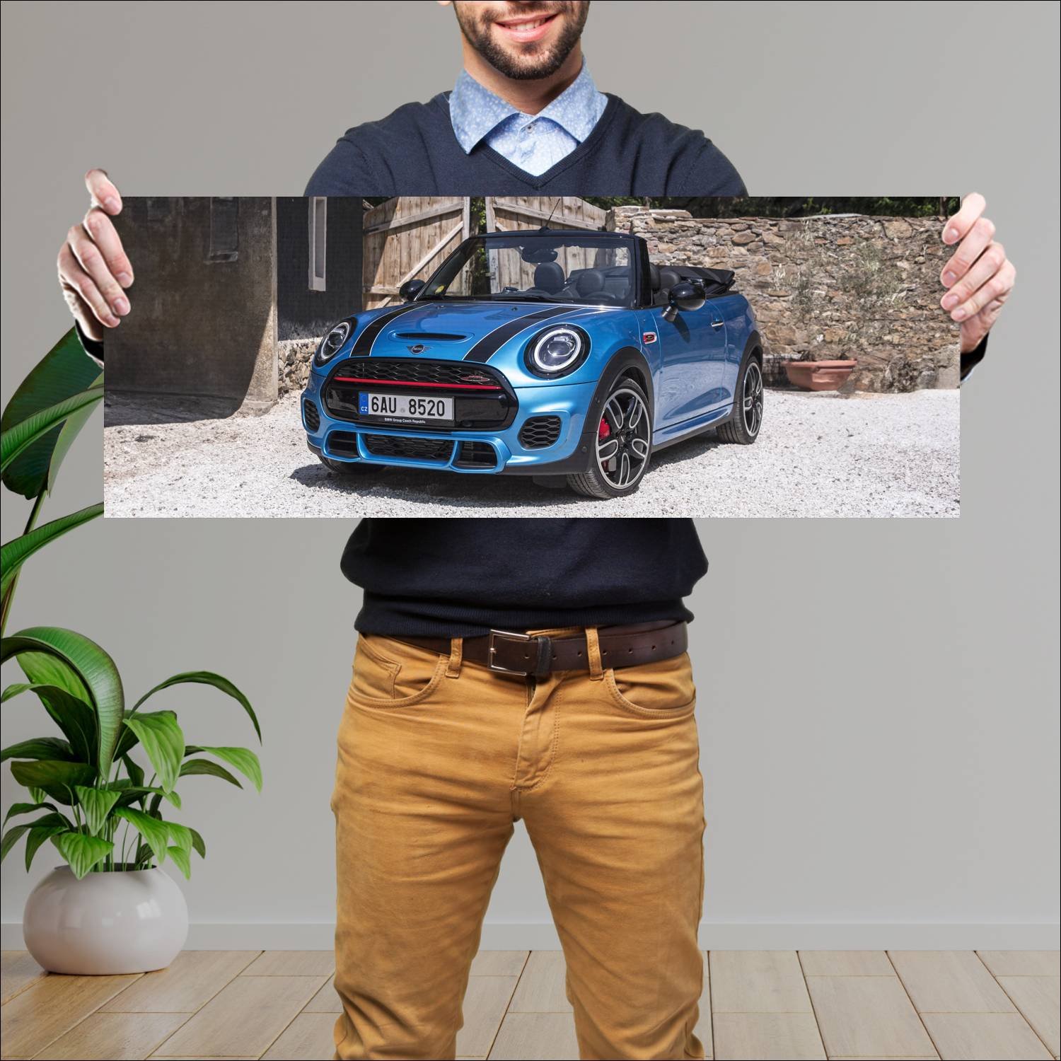 Cuadro grande 30x80cm 2018 mini john cooper works 339 Mini