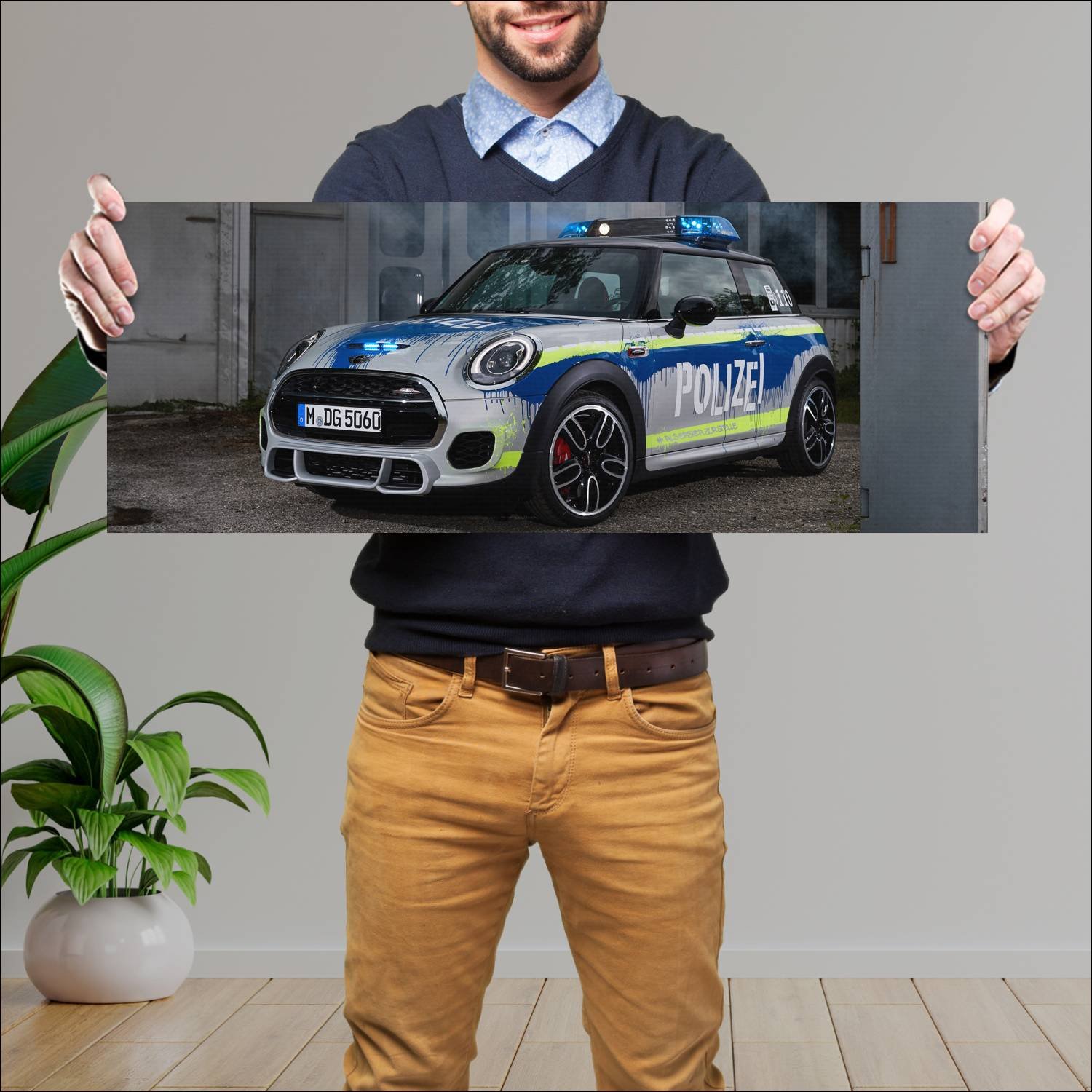 Cuadro grande 30x80cm 2018 mini john cooper works 342 Mini