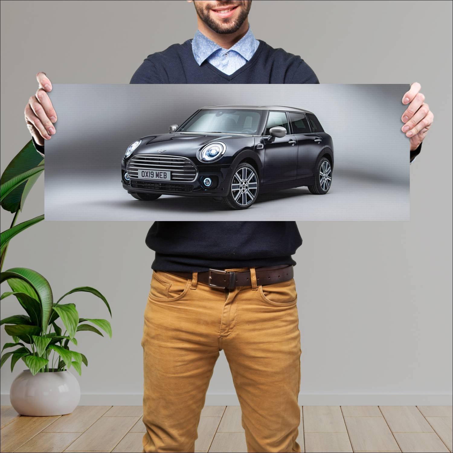 Cuadro grande 30x80cm 2019 mini cooper clubman 902 347 Mini