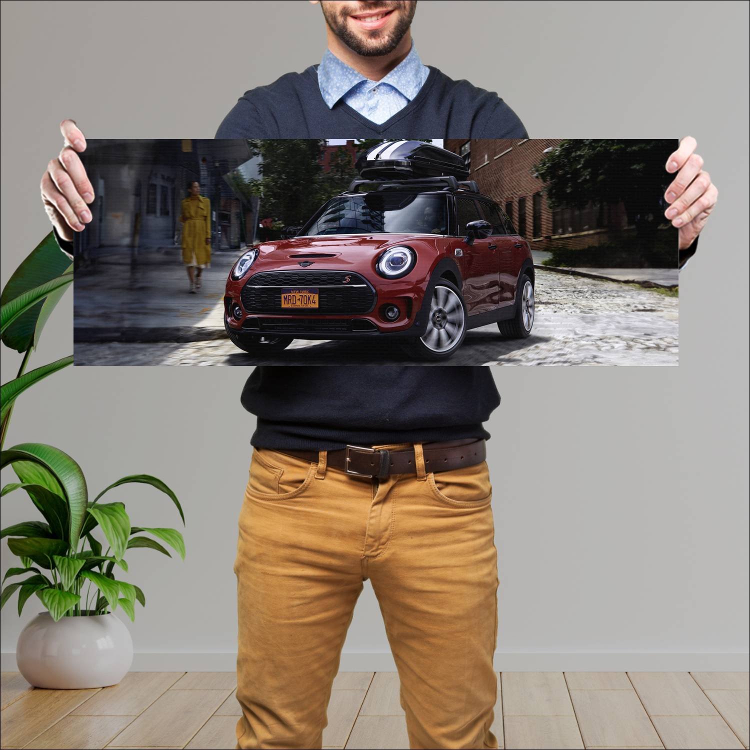 Cuadro grande 30x80cm 2019 mini cooper s clubman w 352 Mini