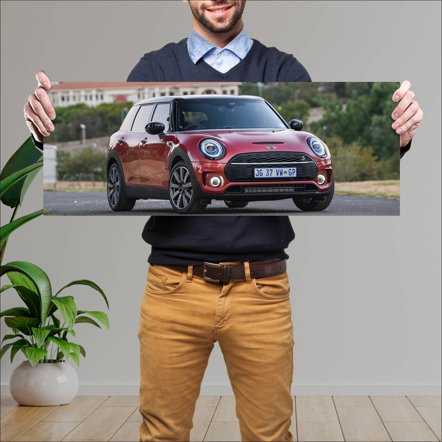 Cuadro grande 30x80cm 2019 mini cooper s clubman z 353 Mini
