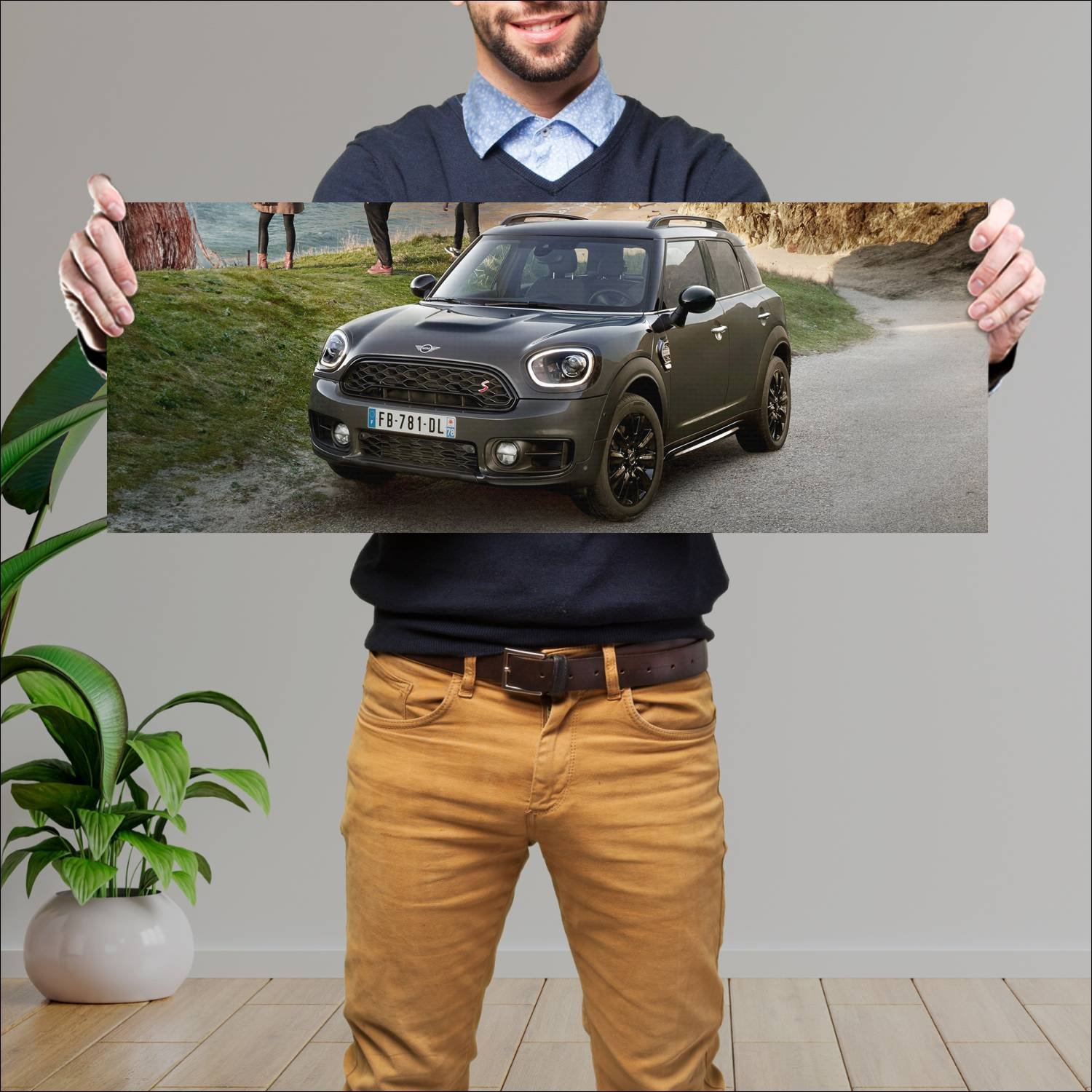 Cuadro grande 30x80cm 2019 mini cooper s countryma 355 Mini