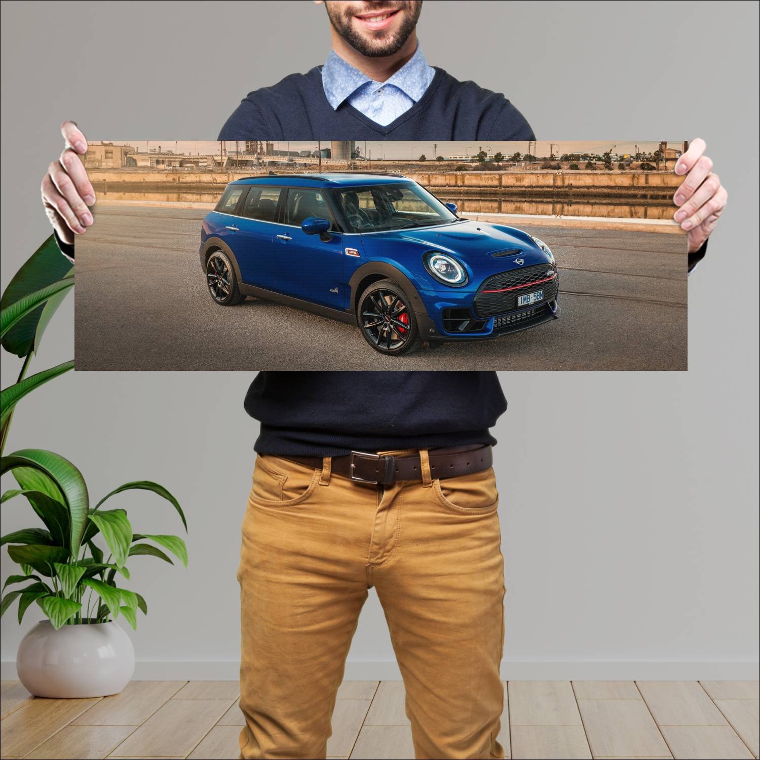 Cuadro grande 30x80cm 2019 mini john cooper works 359 Mini