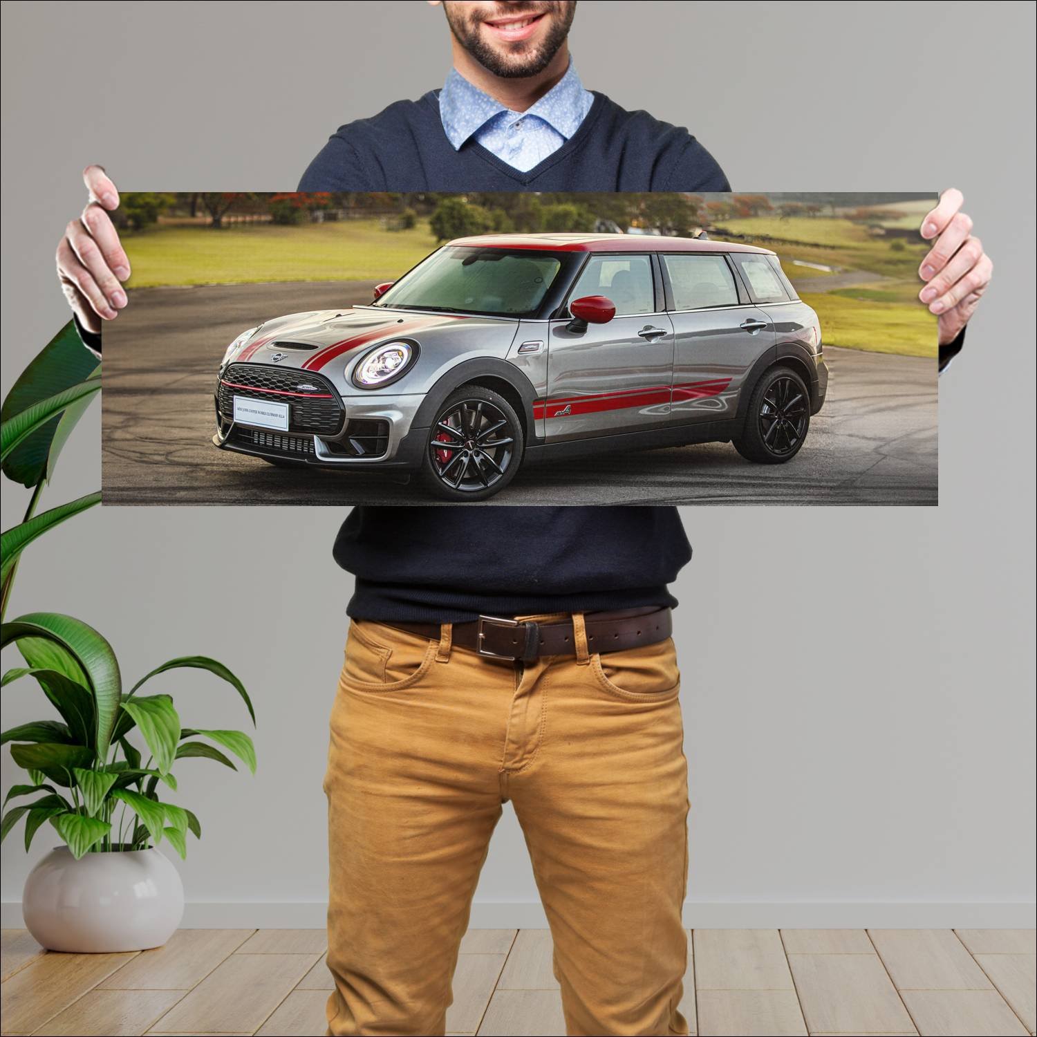 Cuadro grande 30x80cm 2019 mini john cooper works 360 Mini
