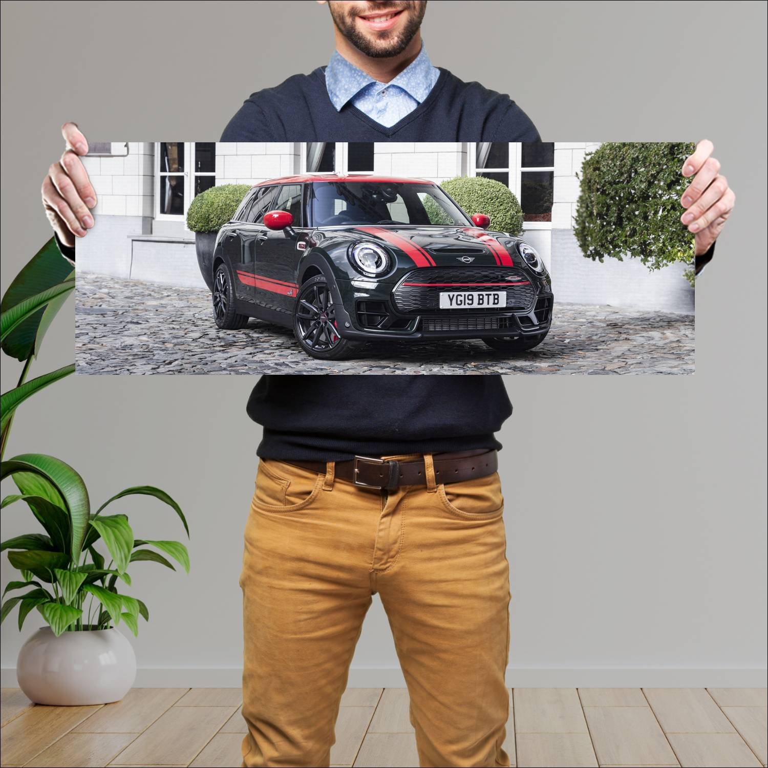 Cuadro grande 30x80cm 2019 mini john cooper works 361 Mini
