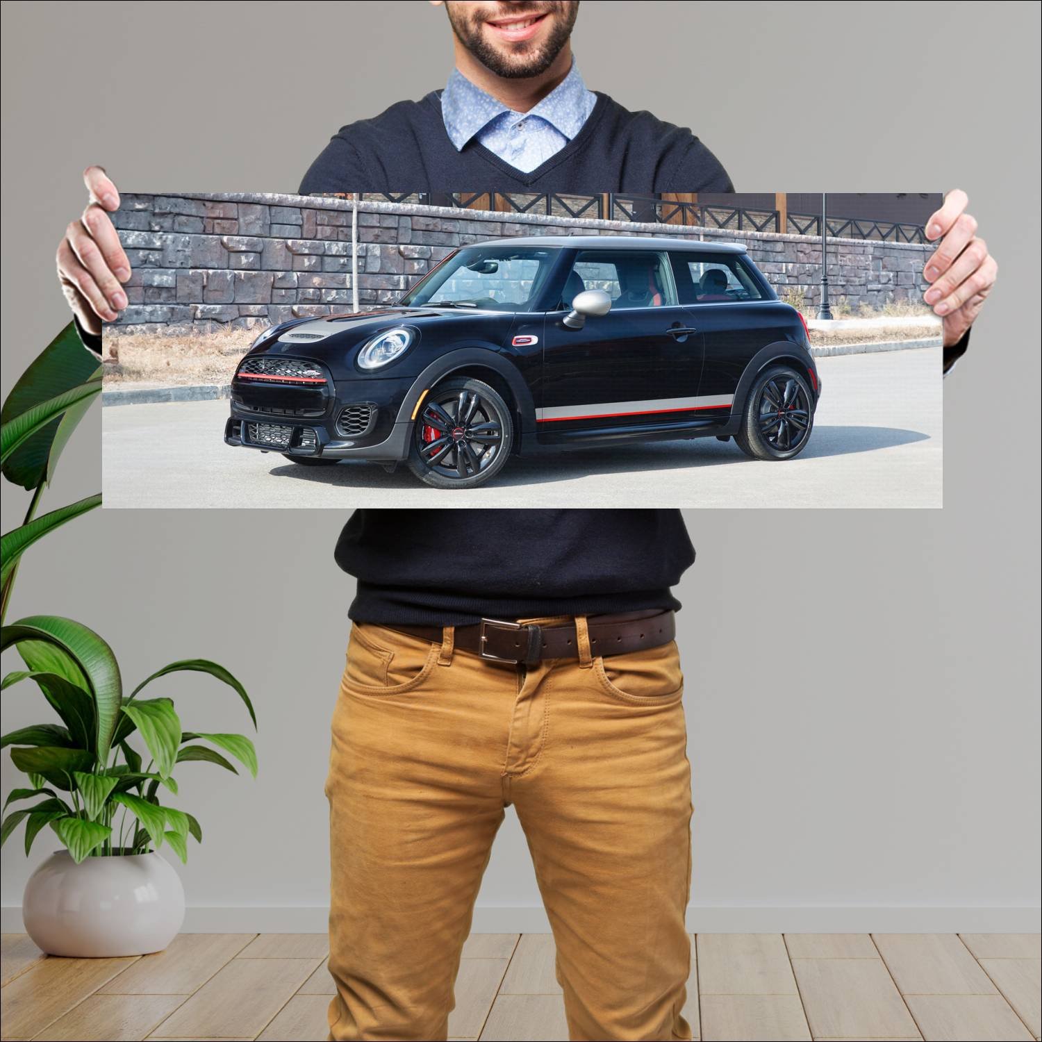 Cuadro grande 30x80cm 2019 mini john cooper works 363 Mini