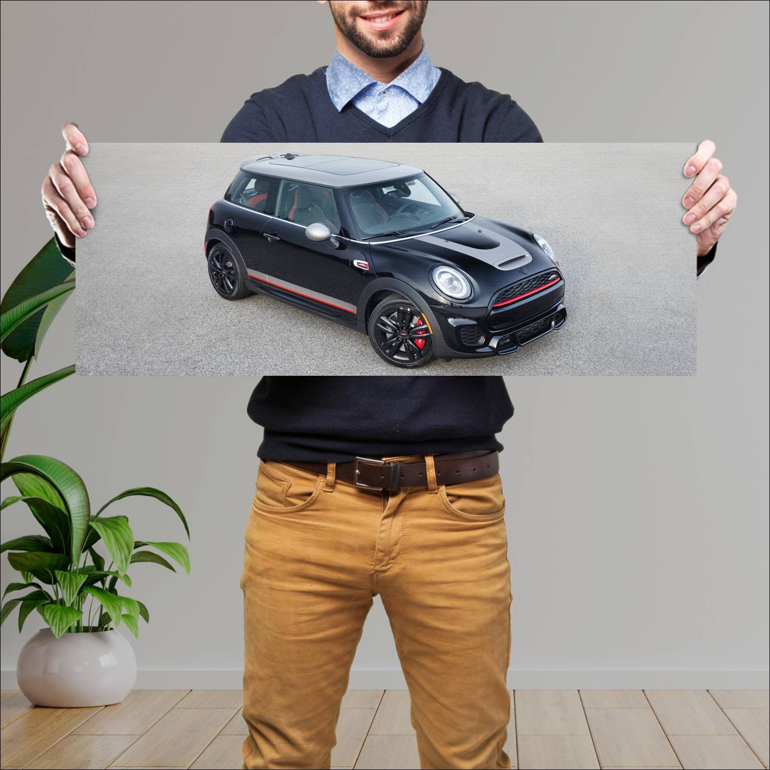 Cuadro grande 30x80cm 2019 mini john cooper works 364 Mini