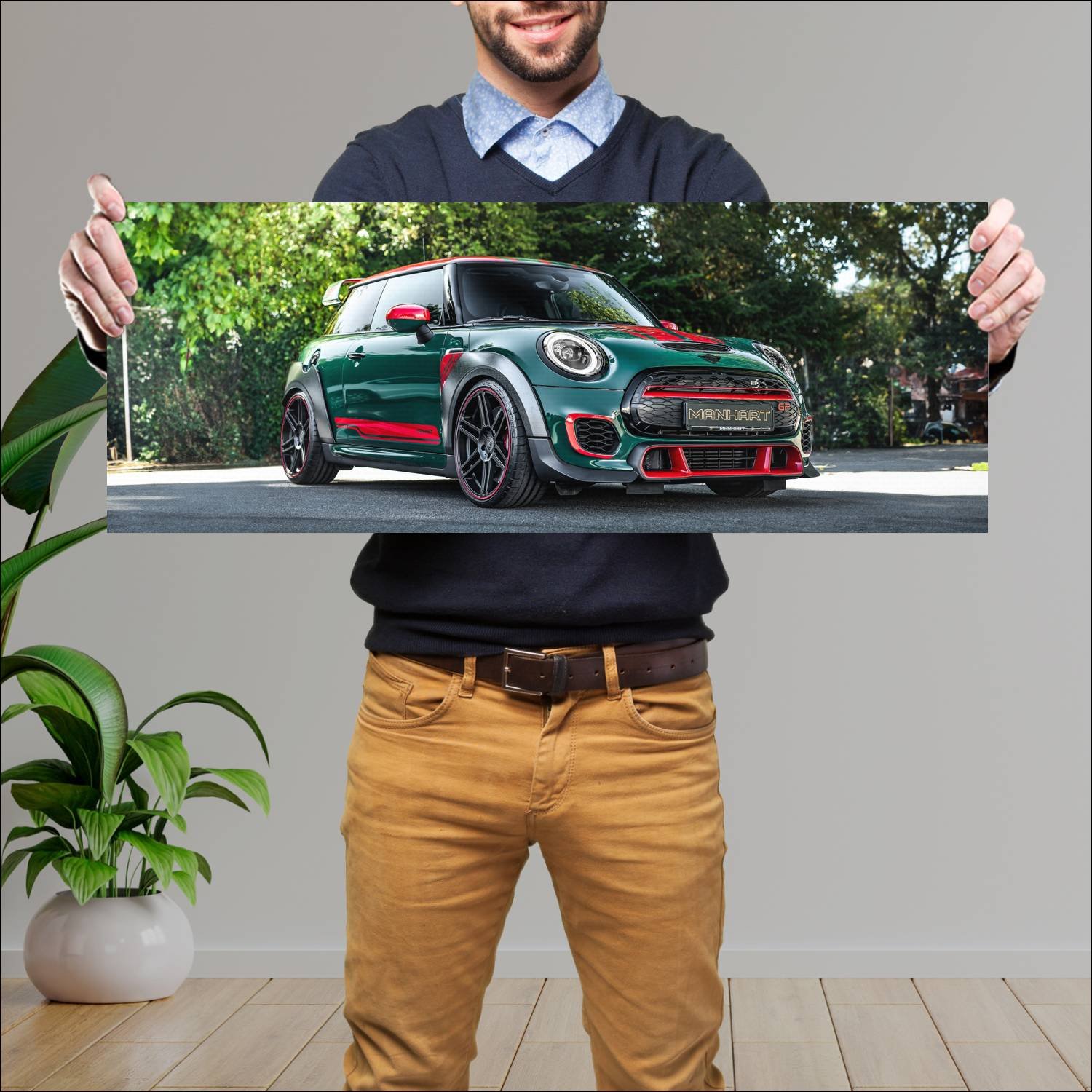 Cuadro grande 30x80cm 2020 manhart gp3 f350 auto 366 Mini