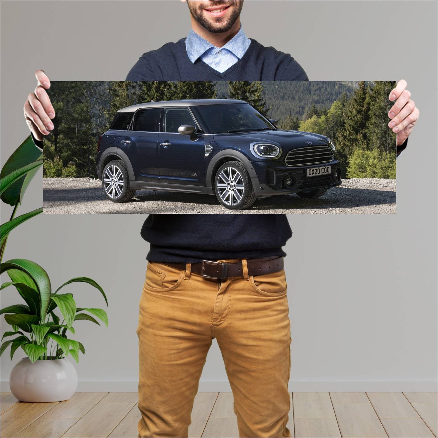 Cuadro grande 30x80cm 2020 mini cooper countryman 368 Mini