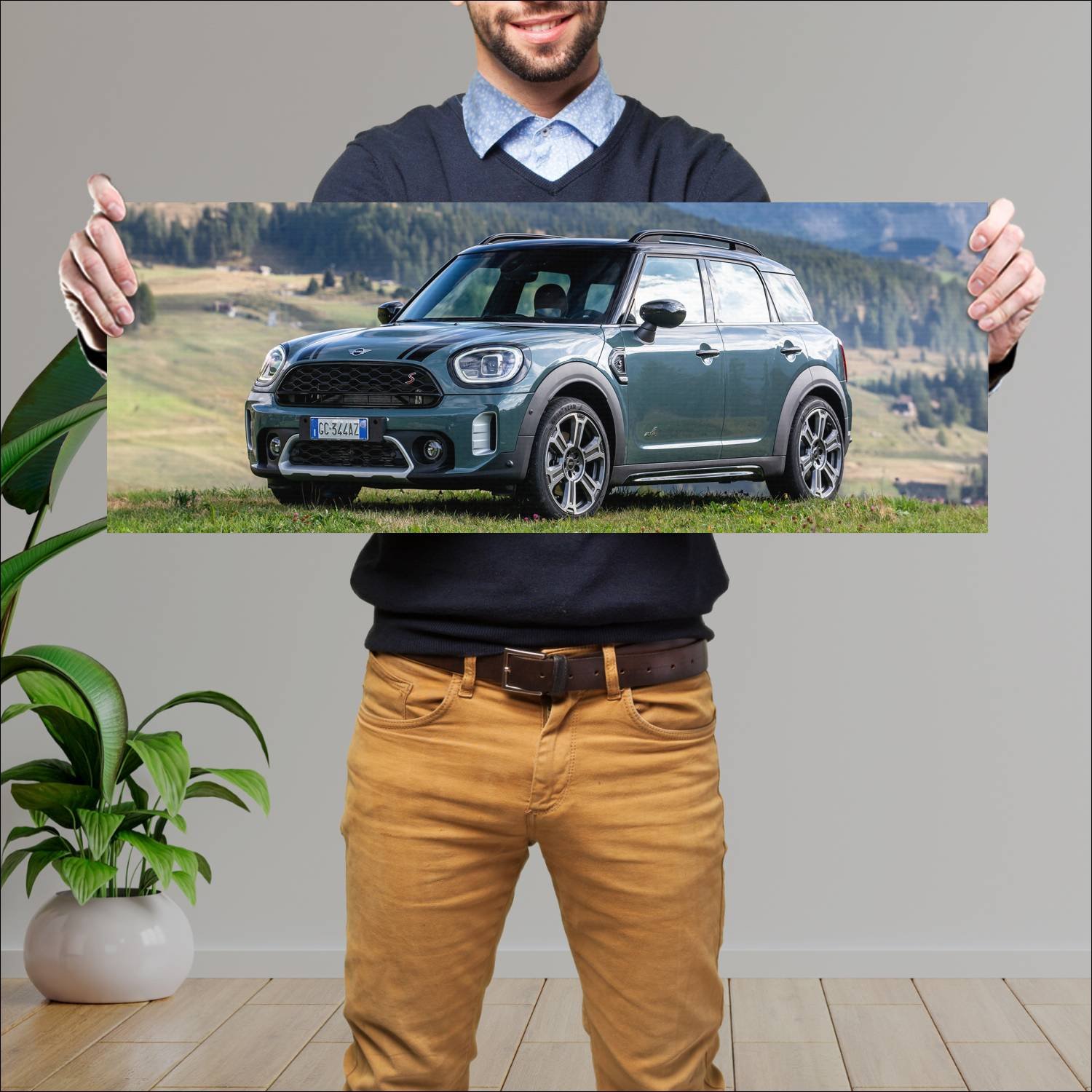 Cuadro grande 30x80cm 2020 mini cooper s countryma 372 Mini