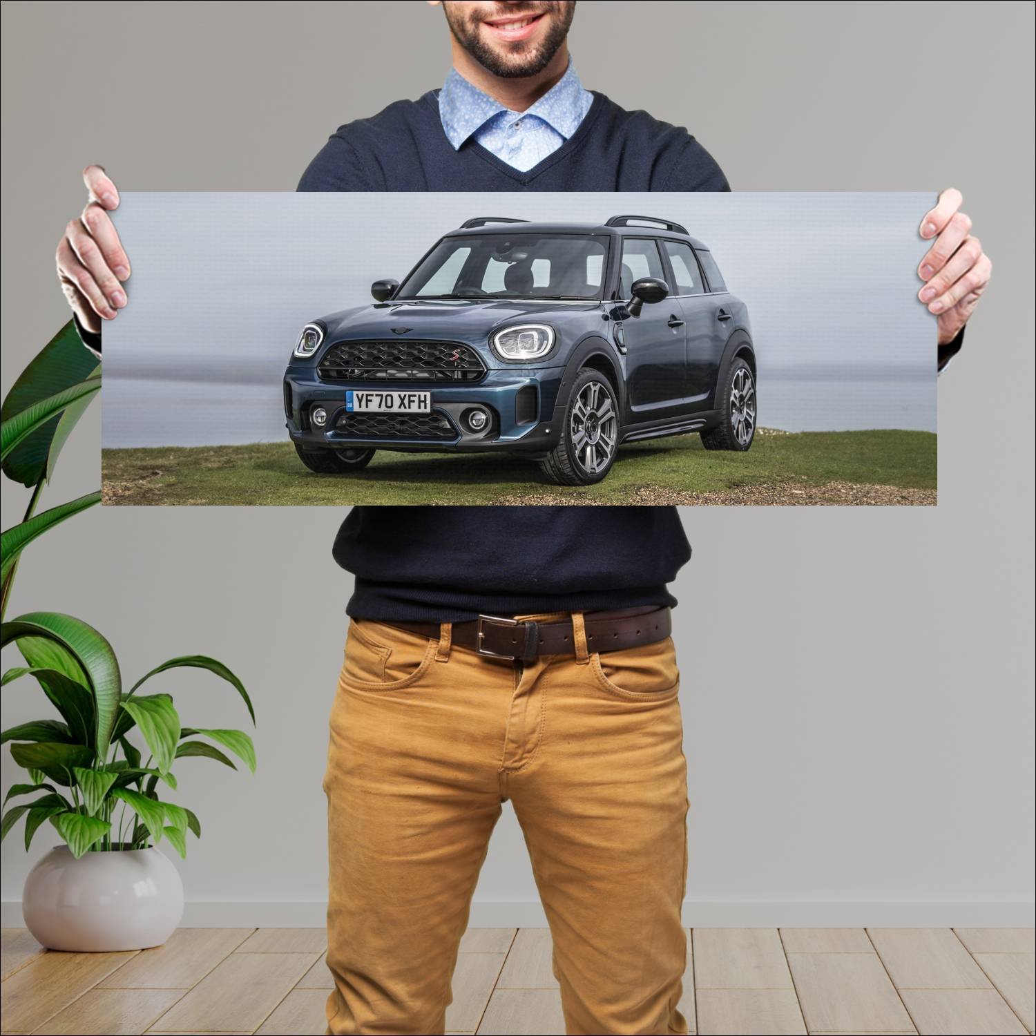 Cuadro grande 30x80cm 2020 mini cooper s countryma 374 Mini