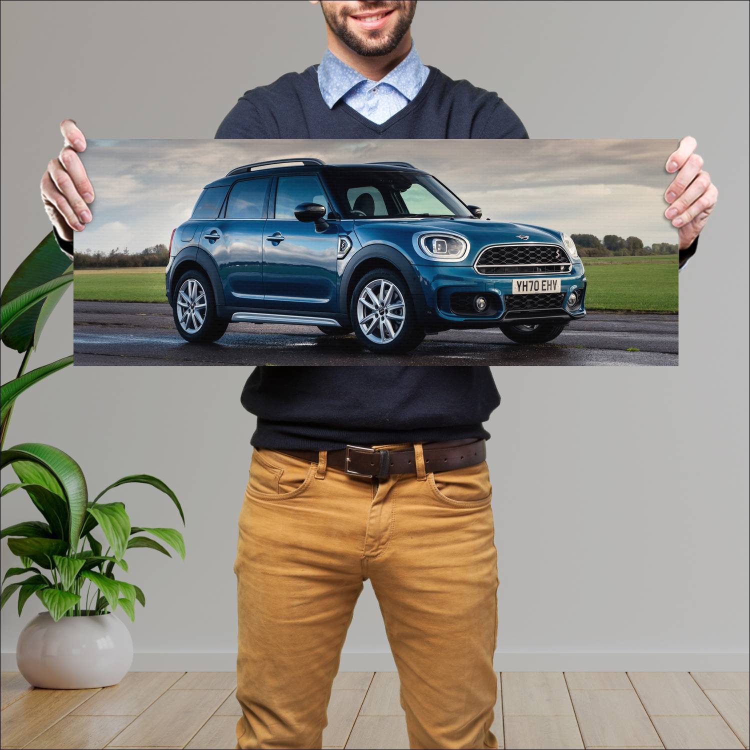 Cuadro grande 30x80cm 2020 mini cooper s countryma 375 Mini