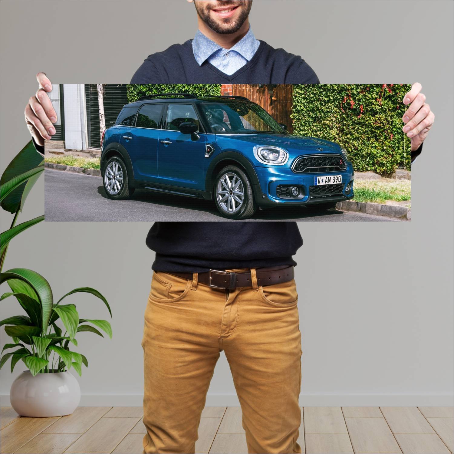 Cuadro grande 30x80cm 2020 mini cooper s countryma 376 Mini