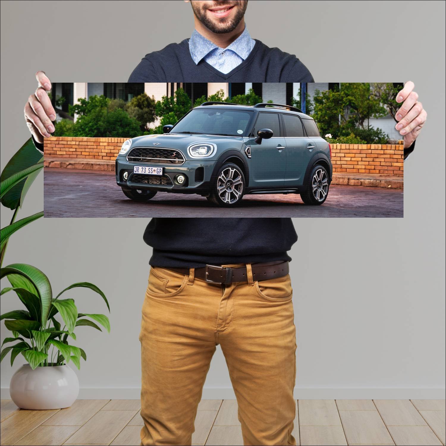 Cuadro grande 30x80cm 2020 mini cooper s countryma 377 Mini