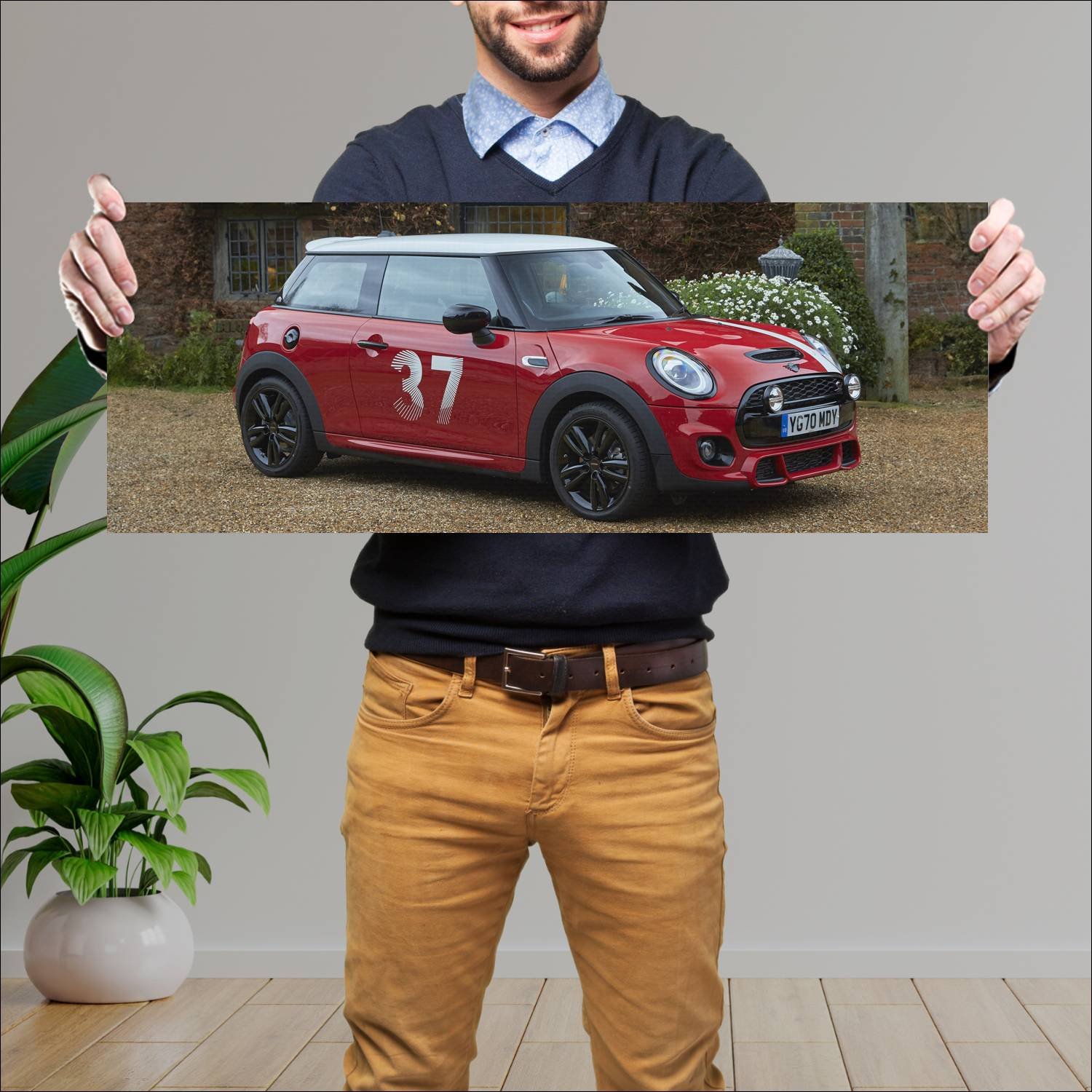 Cuadro grande 30x80cm 2020 mini cooper s paddy hop 384 Mini