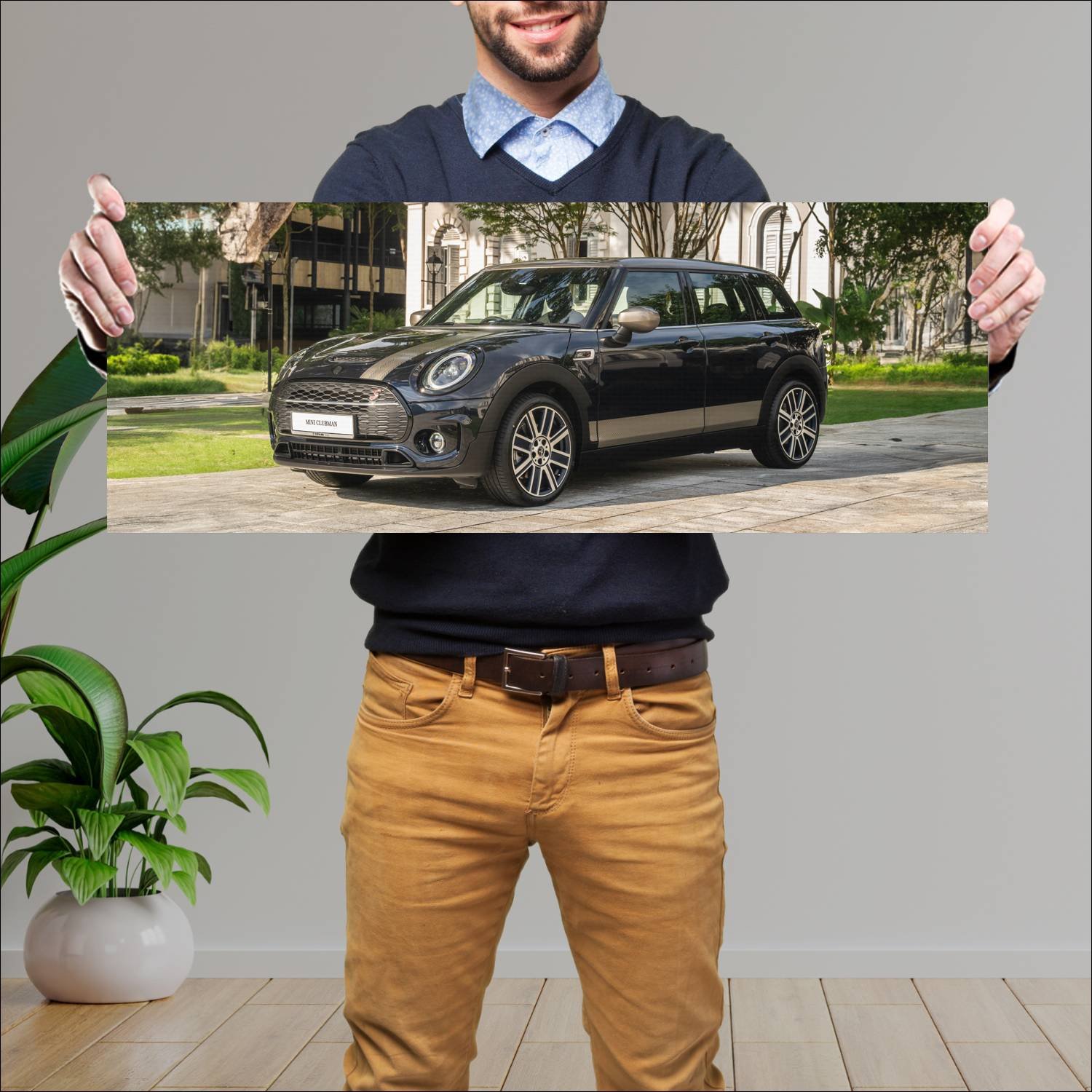 Cuadro grande 30x80cm 2021 mini cooper s clubman j 406 Mini