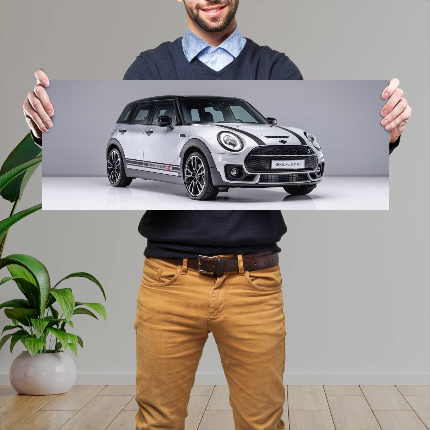 Cuadro grande 30x80cm 2021 mini cooper s clubman r 408 Mini