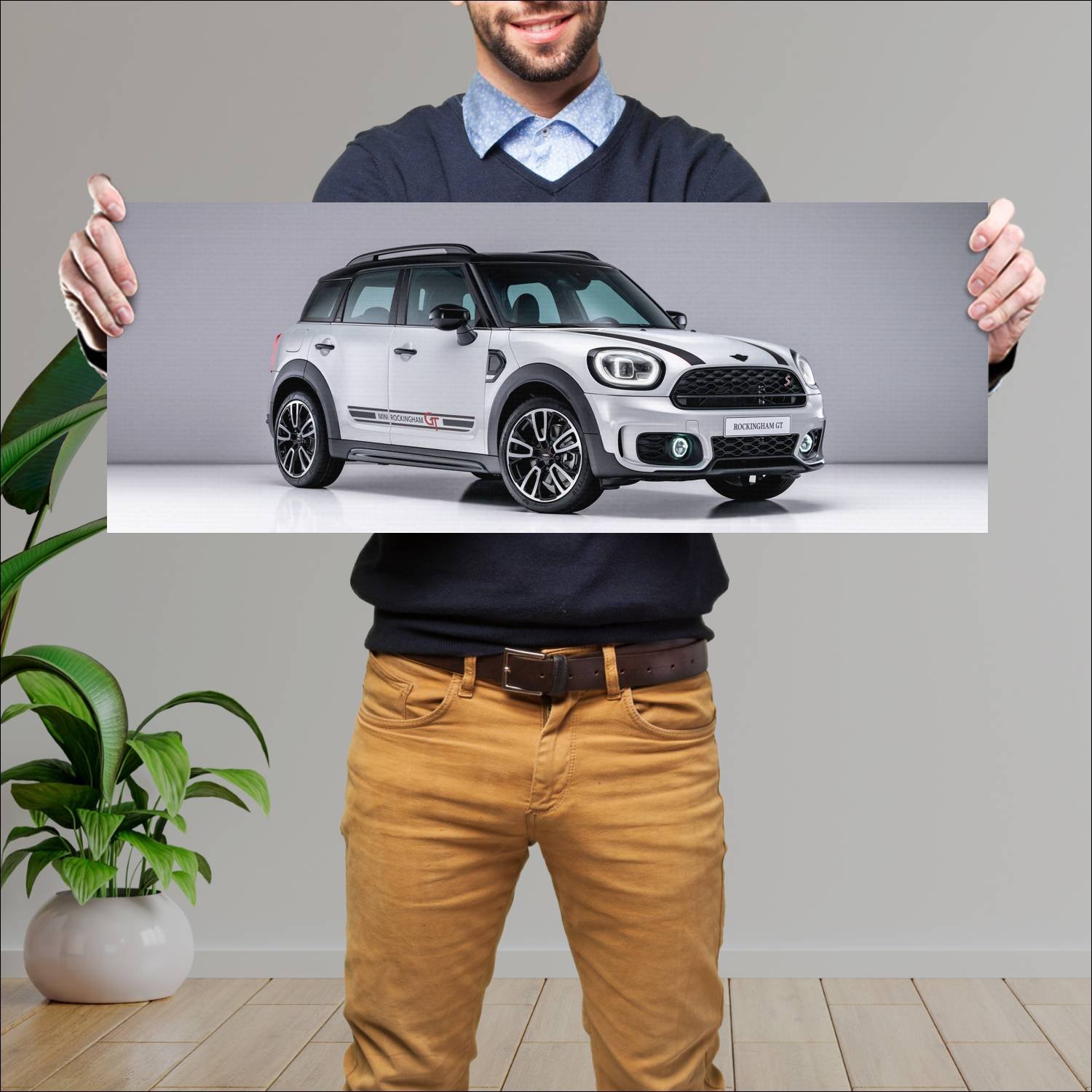 Cuadro grande 30x80cm 2021 mini cooper s countryma 416 Mini