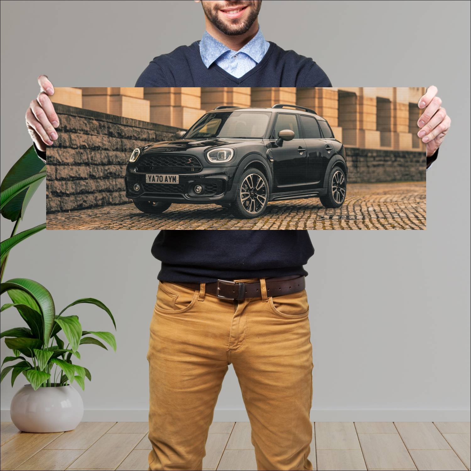 Cuadro grande 30x80cm 2021 mini cooper s countryma 417 Mini