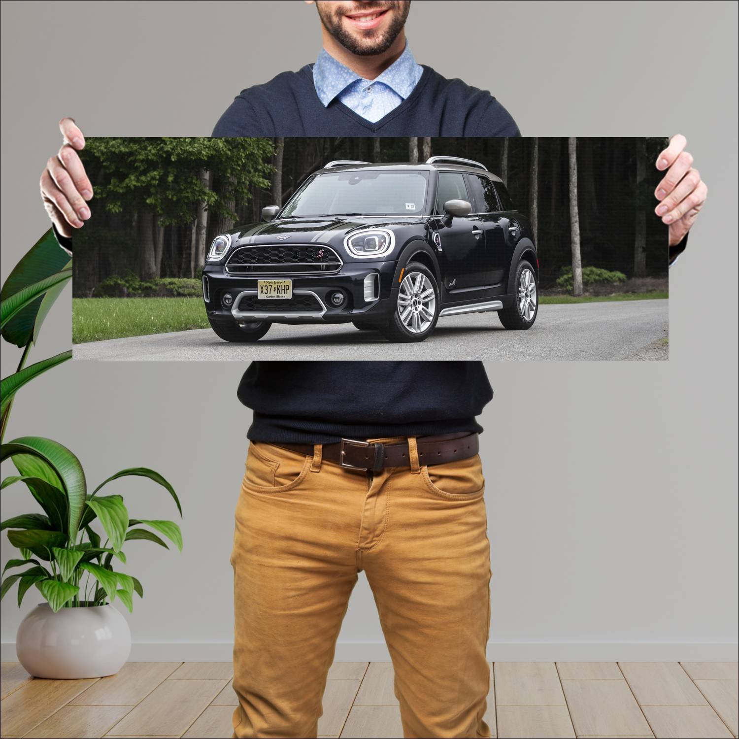 Cuadro grande 30x80cm 2021 mini cooper s countryma 418 Mini