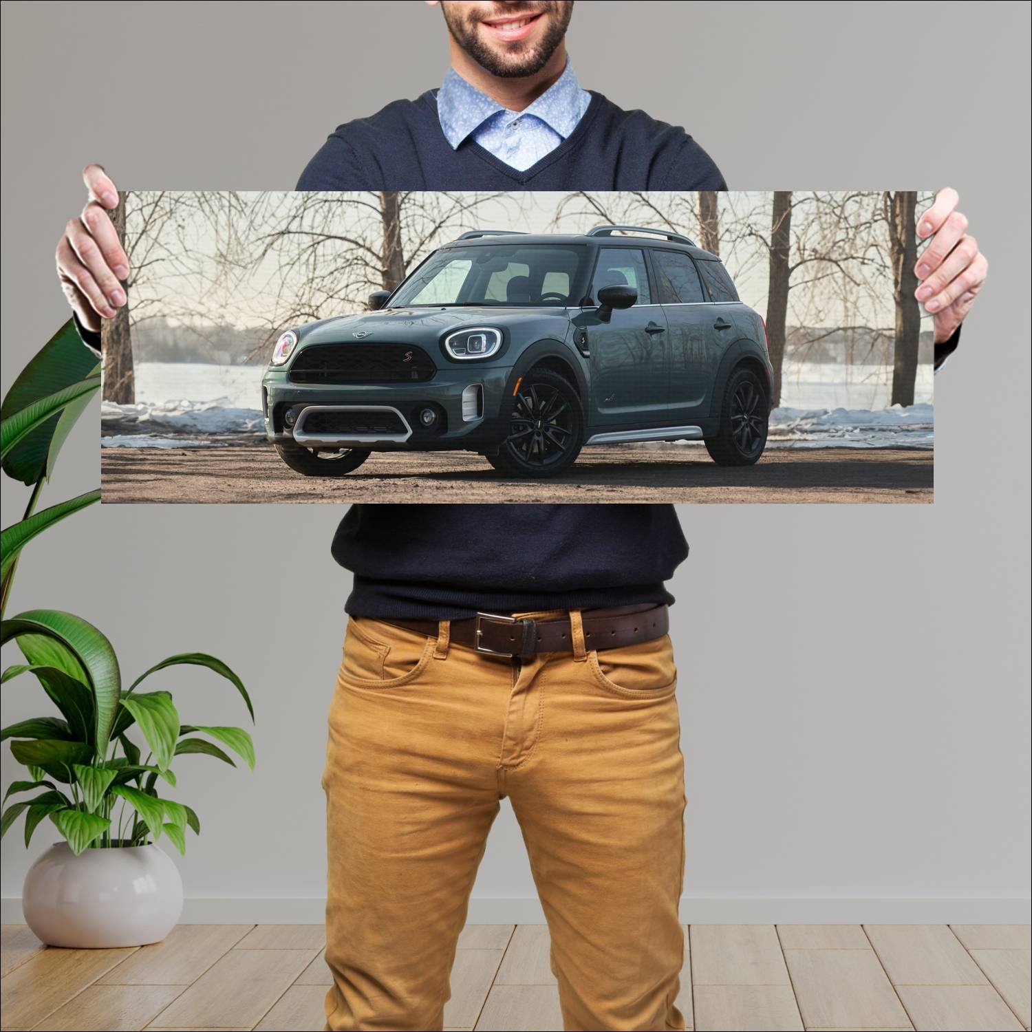 Cuadro grande 30x80cm 2021 mini cooper s countryma 419 Mini