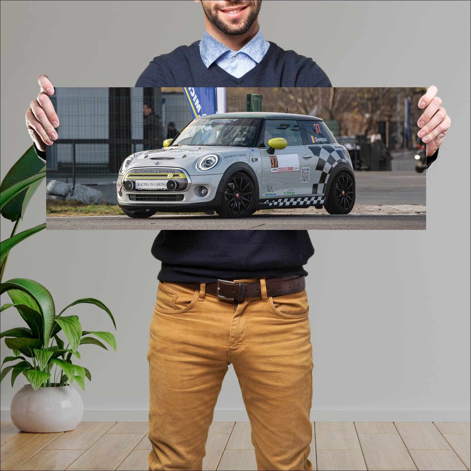 Cuadro grande 30x80cm 2021 mini electric racing 10 435 Mini
