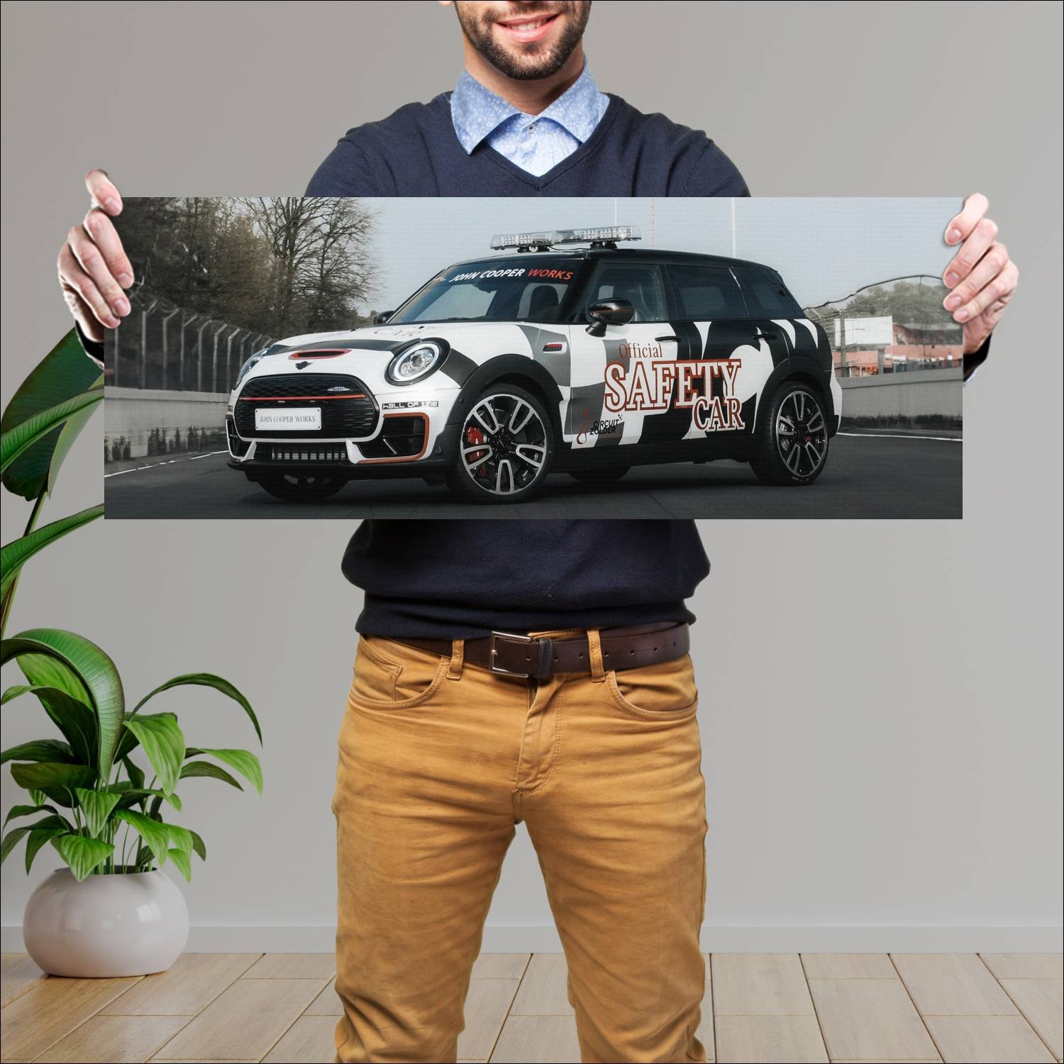 Cuadro grande 30x80cm 2021 mini john cooper works 444 Mini