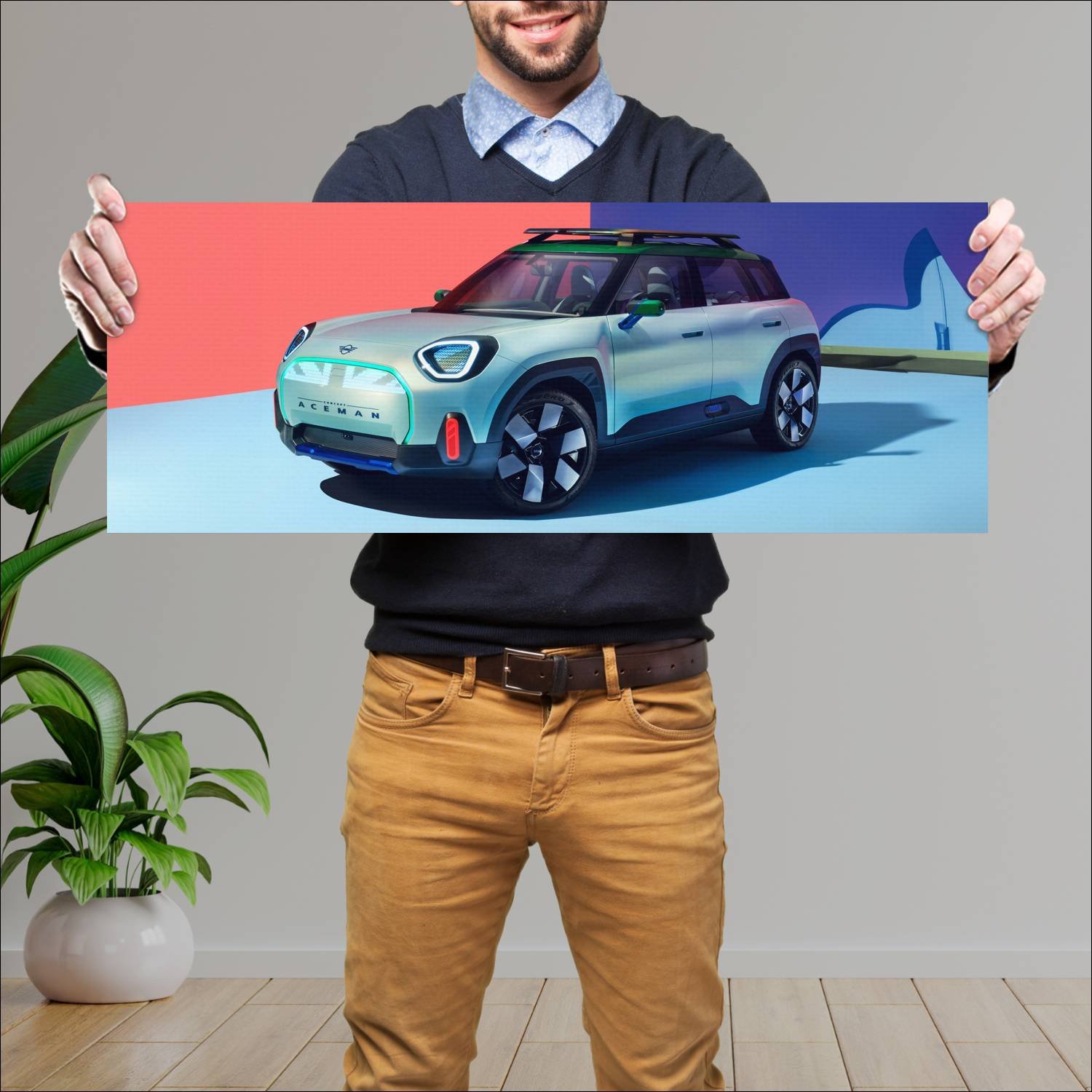Cuadro grande 30x80cm 2022 mini aceman concept 109 456 Mini