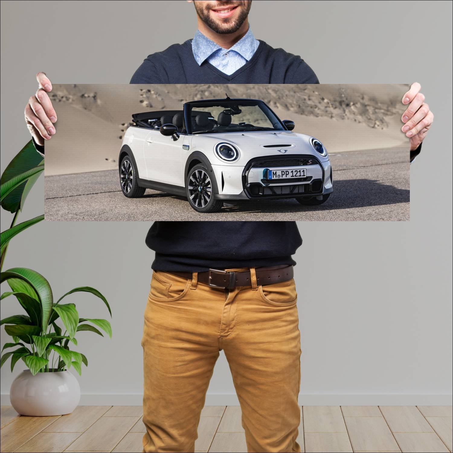 Cuadro grande 30x80cm 2022 mini cooper s convertib 463 Mini