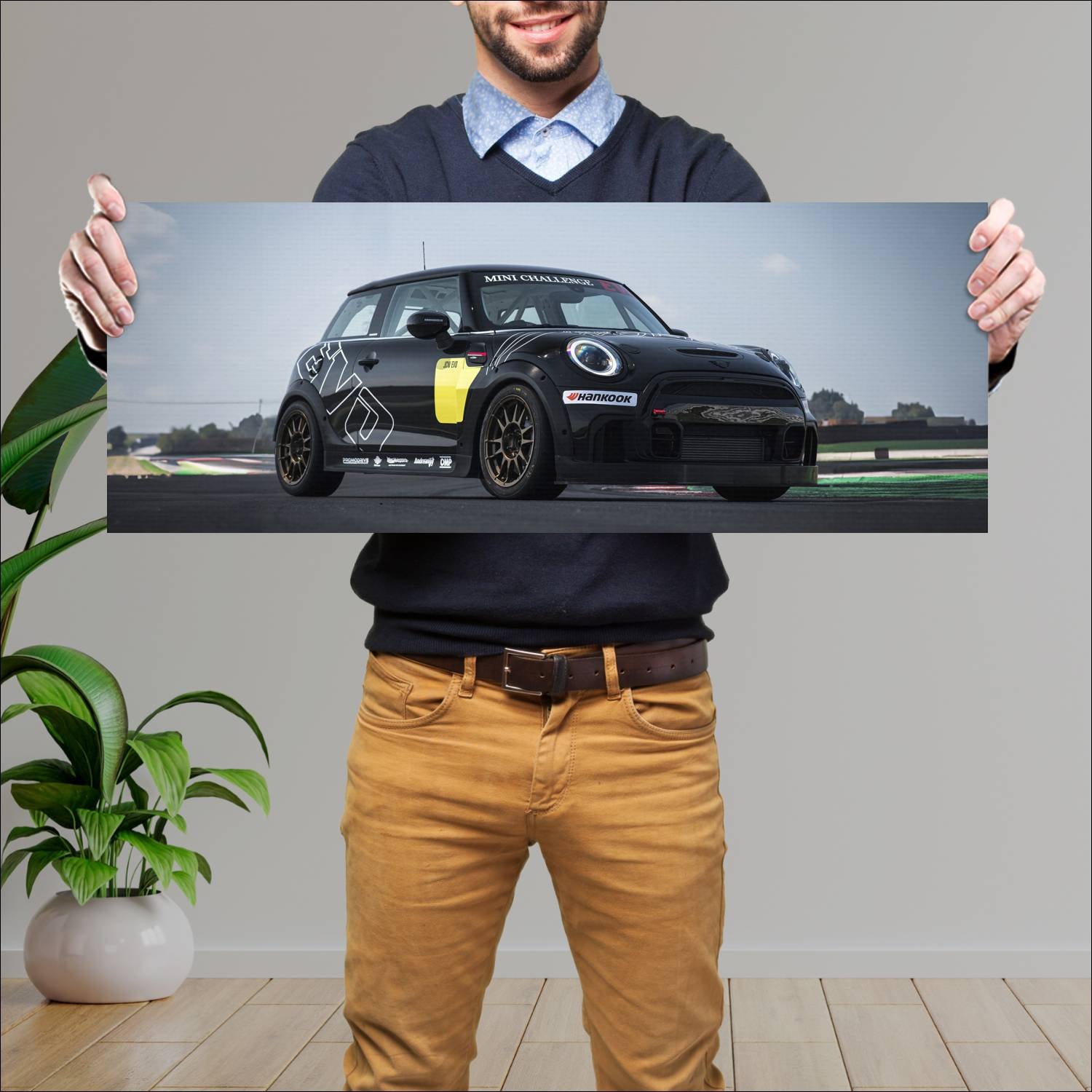 Cuadro grande 30x80cm 2022 mini john cooper works 481 Mini